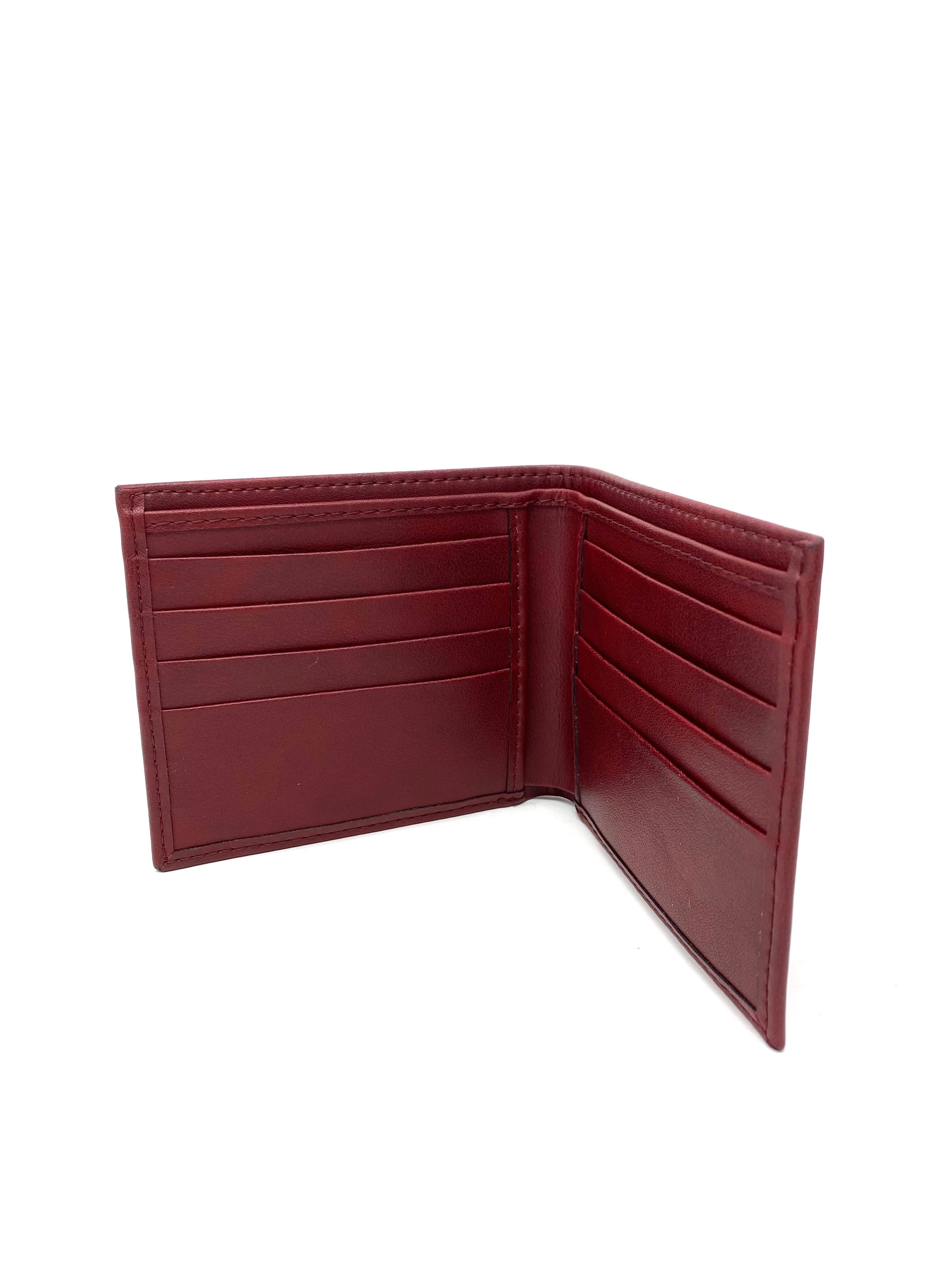 Novacas Decker Genuine Leather Wallet in Bordeaux - Slim RFID Blocking Bifold Wallet for Men - Perfect for Everyday Use, Travel & Business