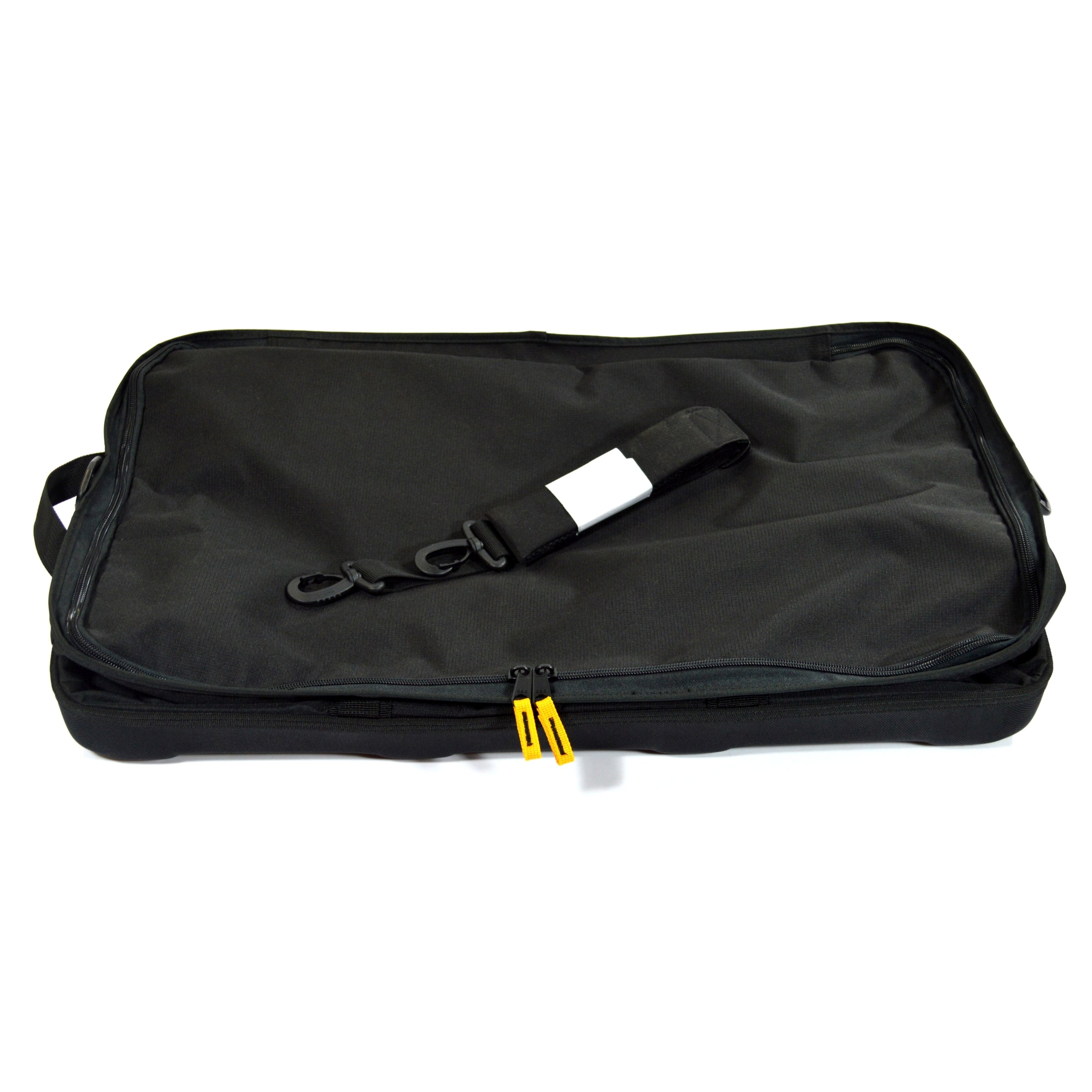 MOUNTAINSMITH Large Zip Top Tote Bag 25x15x16 Inches - Black Water-Resistant Shoulder Bag for Travel, Work & Gym - Durable Nylon Carryall with Adjustable Strap