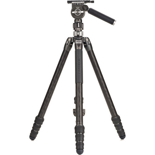 Benro Kingpod CF 2 Series 4-Section Carbon Fiber Tripod with FS36PRO Hybrid Head - Professional Photography & Videography Support for Outdoor Shooting