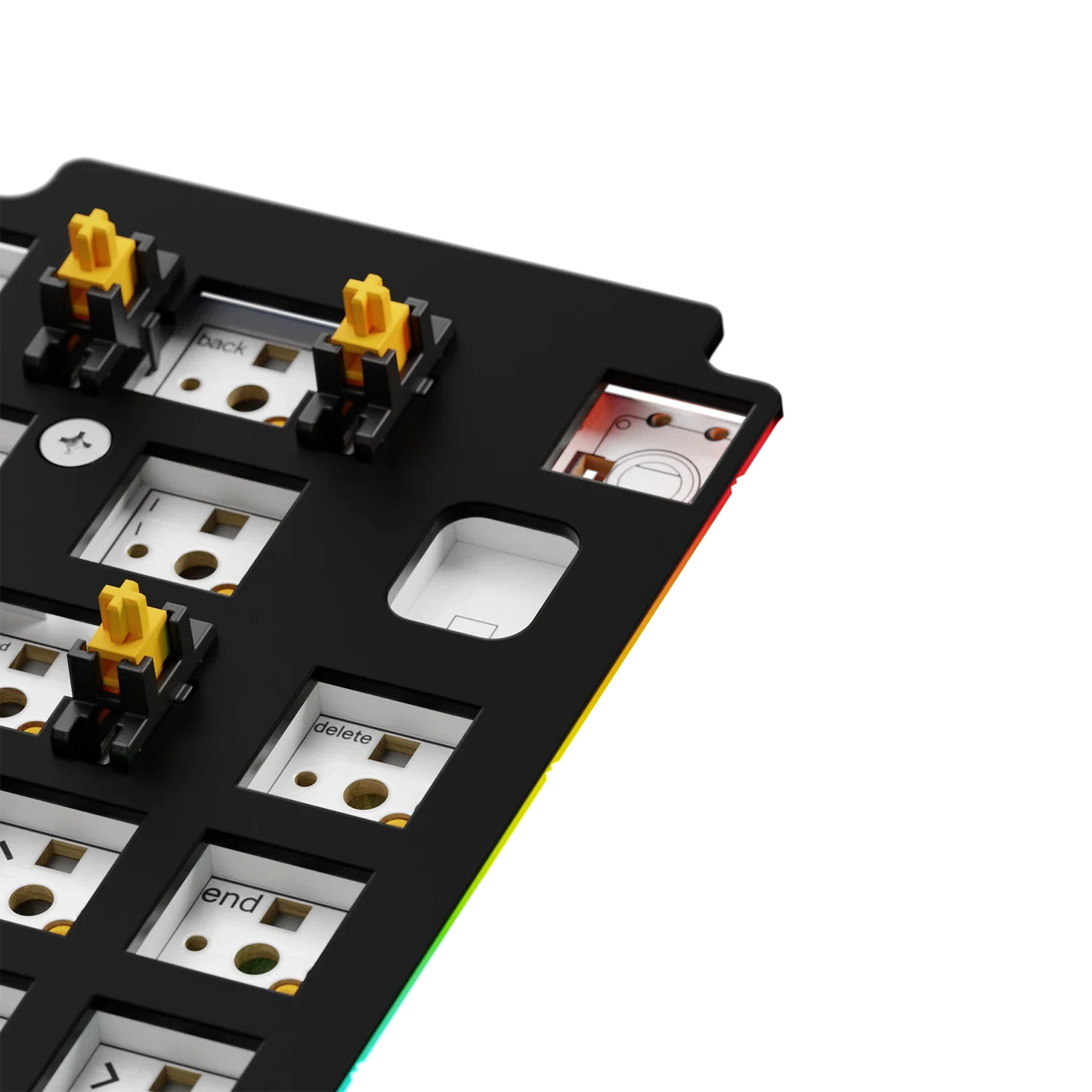 GMMK 3 65% Aluminum Switch Plate - Black ANSI Layout for Mechanical Keyboard | Perfect for Gaming, Typing & Custom Builds