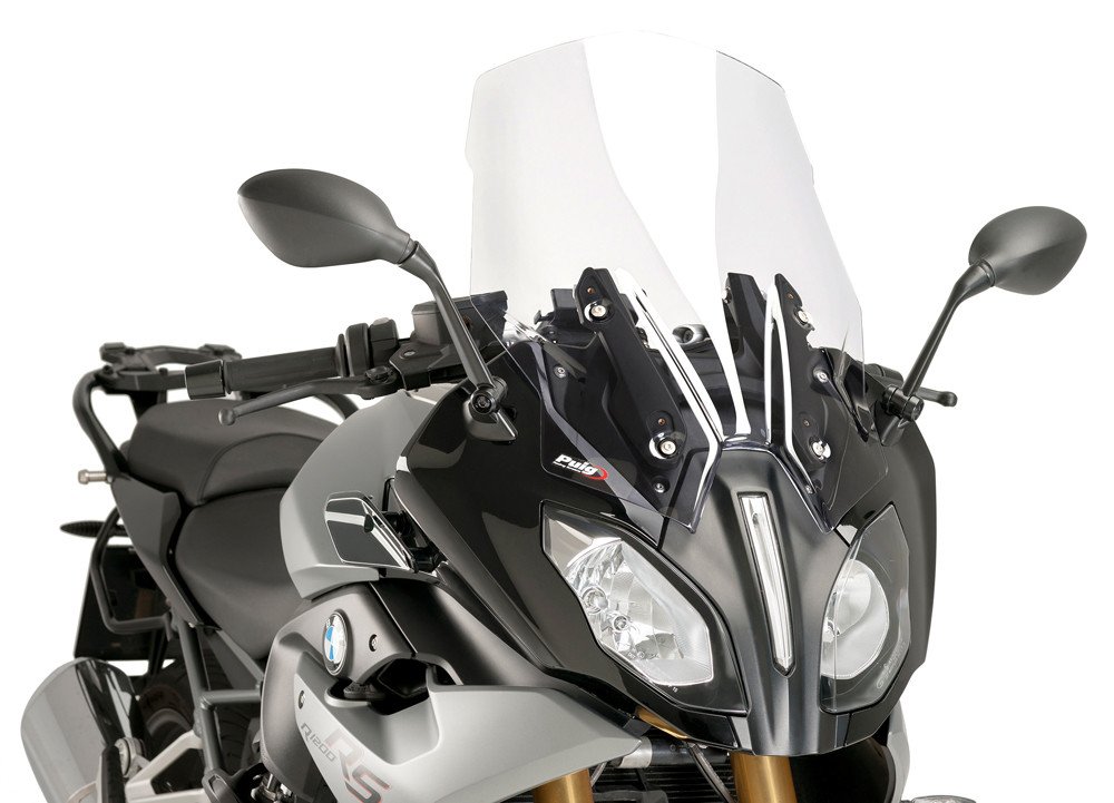 Premium Clear Motorcycle Touring Windscreen - High-Quality Windshield for Harley, Honda, Kawasaki & More - Perfect for Long Rides & Highway Cruising