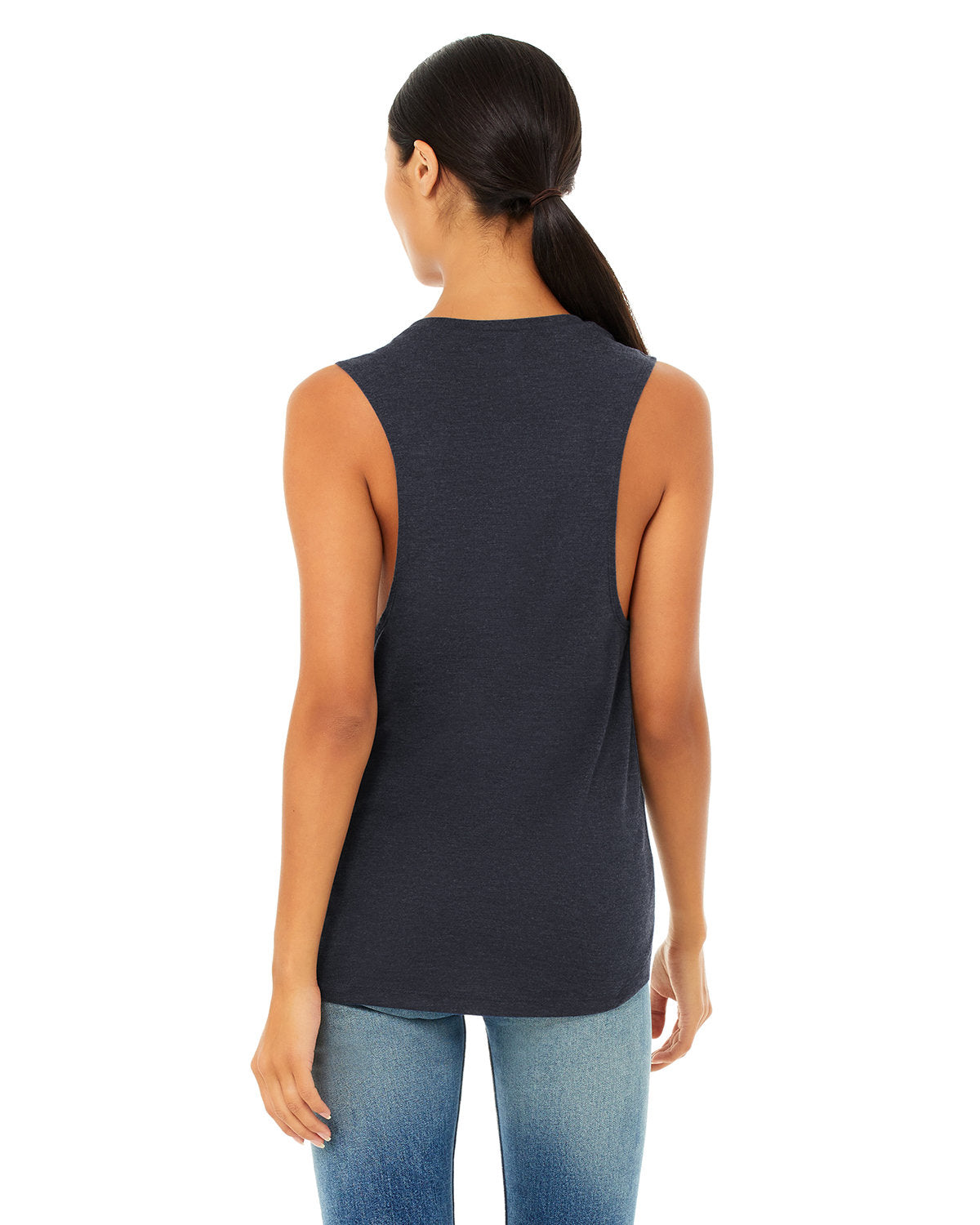 Bella + Canvas B8803 Women's Flowy Scoop Neck Muscle Tank Top - Soft & Comfortable for Yoga, Gym & Casual Wear