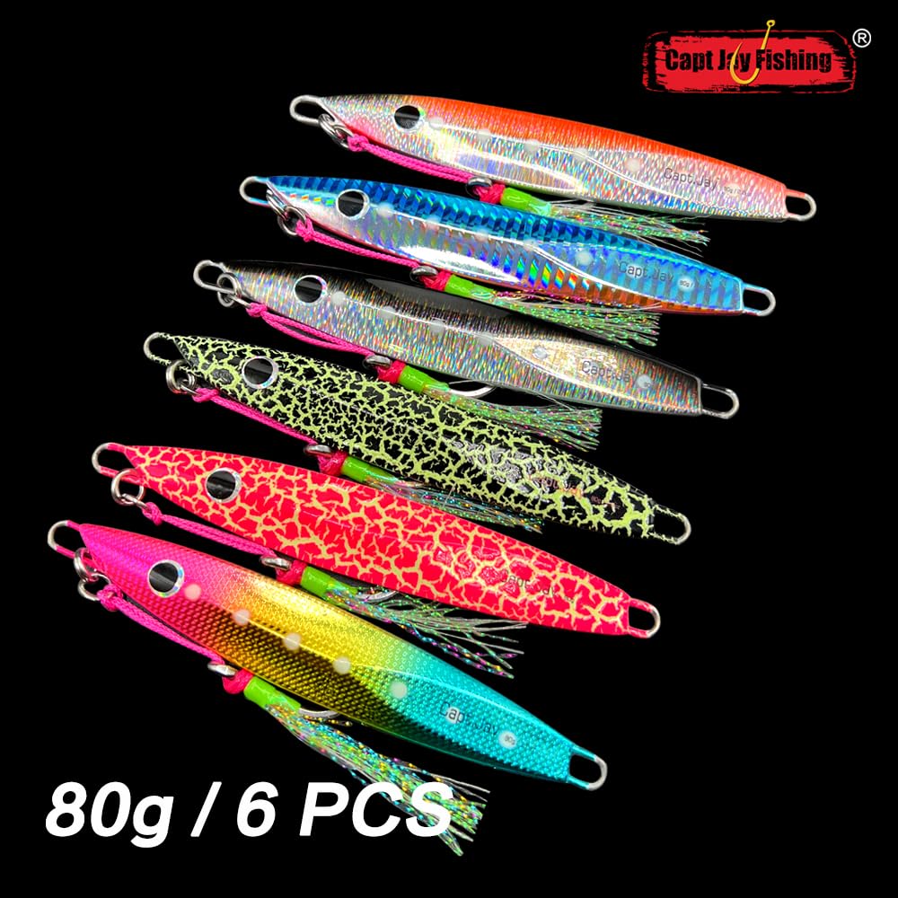Premium Saltwater Jigs for Speed Jigging & Slow Jigging - Vertical Fishing Lures with High Catch Rate | Perfect for Offshore, Deep Sea & Kayak Fishing Adventures