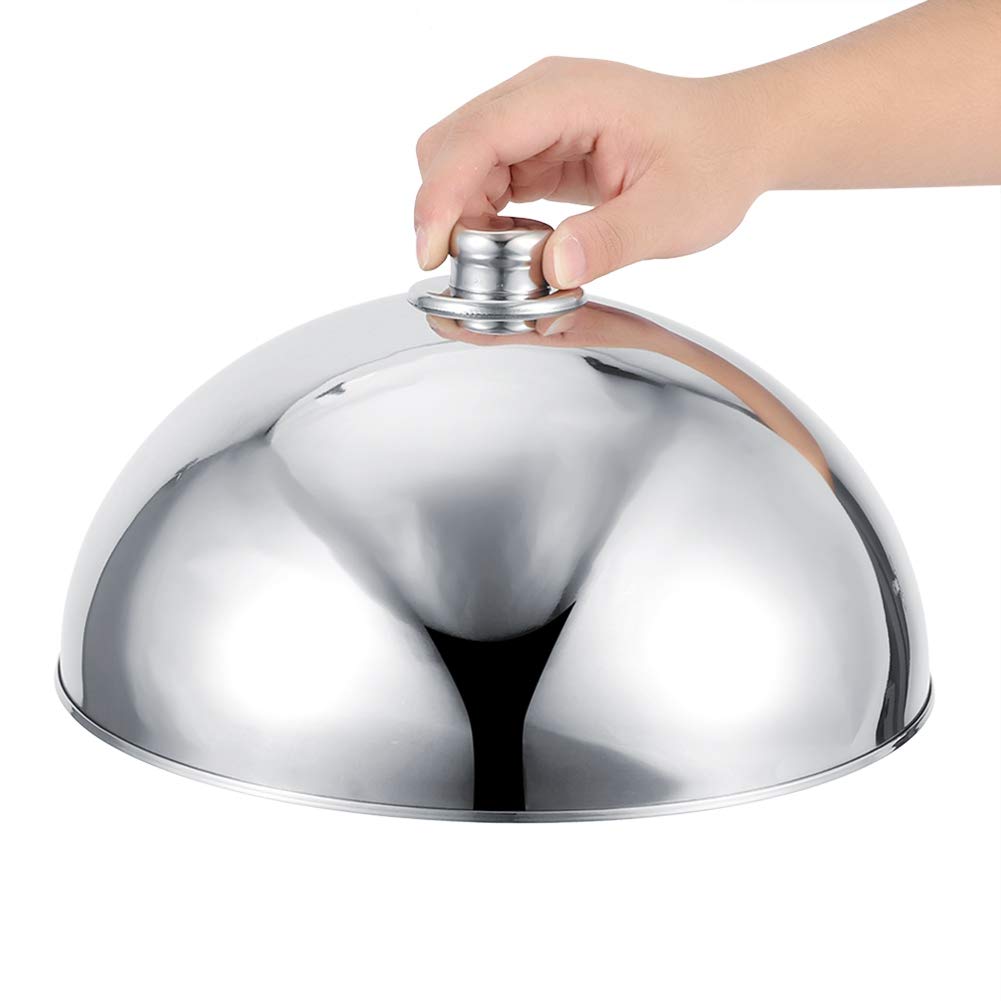 Stainless Steel Food Cover Dome - 12.5 Inch Plate Lid for Buffet, Restaurant & Catering - Keep Meals Warm & Fresh - Ideal for Hotel Banquets, Wedding Receptions & Party Serving