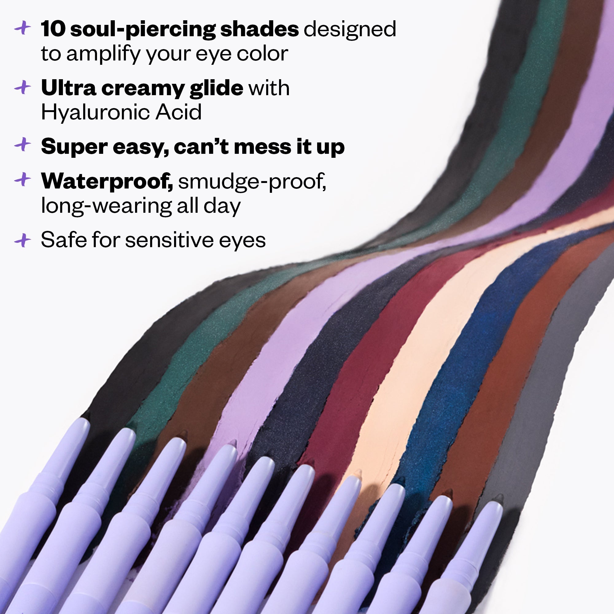 Soulgazer Long-Lasting Waterproof Gel Eyeliner - Smudge Proof & Intense Pigment - Perfect for Day to Night Makeup, Parties & Special Occasions