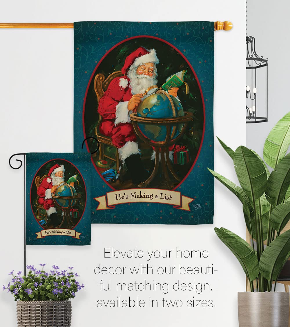 Christmas House Flag Set 28x40 - Winter Decor for Holiday Yard
