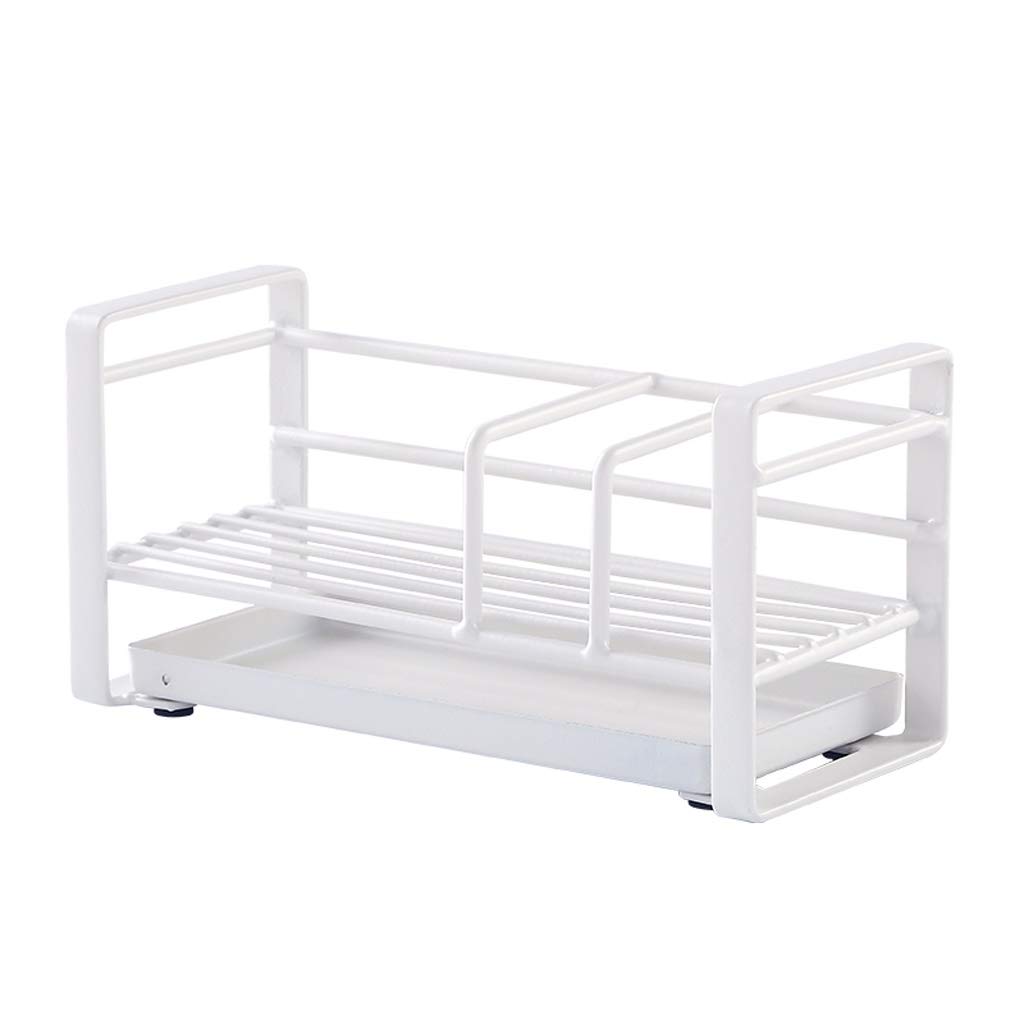 Stainless Steel Kitchen Sink Countertop Organizer - Multi-Purpose Drain Rack for Sponges, Brushes & Cleaning Cloths (Large Size) - Perfect for Kitchen, Bathroom & Poolside Storage