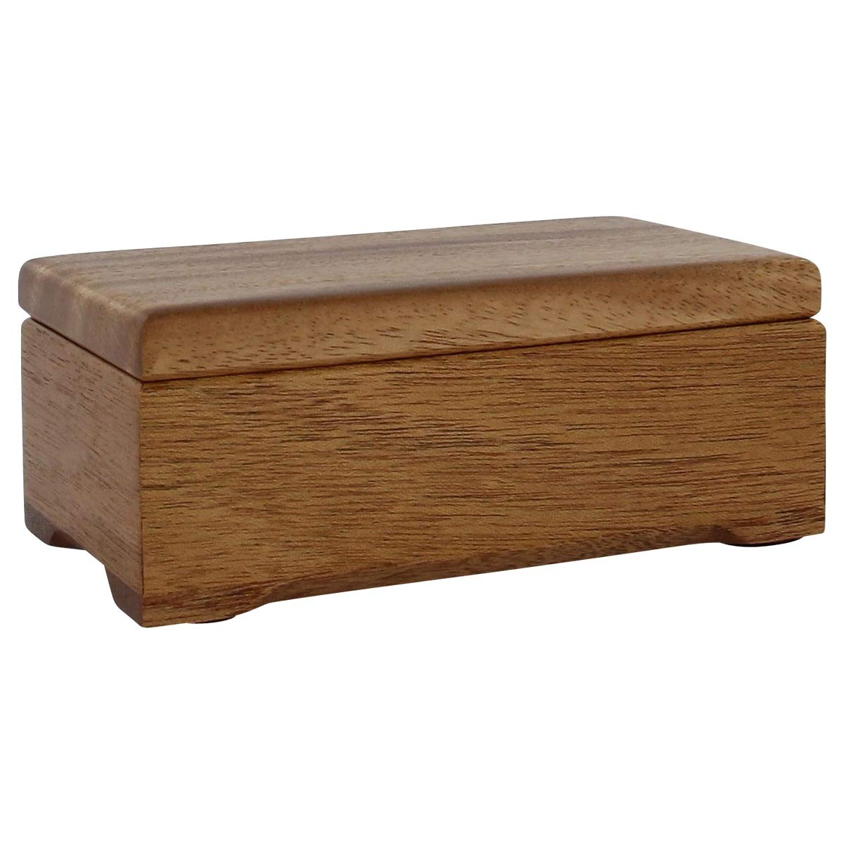 Handcrafted Concord Mahogany Keepsake Urn Box - Premium Wooden Memorial Box for Ashes & Mementos - Small Cremation Urn for Loved Ones - Perfect for Home Memorials & Funeral Services