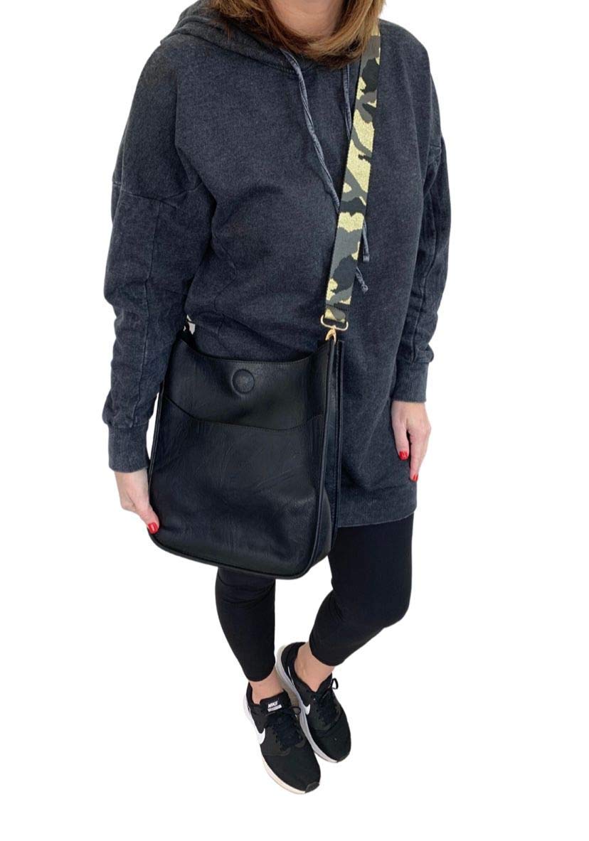 Vegan Leather Crossbody Shoulder Bag for Women - Adjustable Strap, Stylish Pinafore Design - Perfect for Work, Travel & Everyday Use