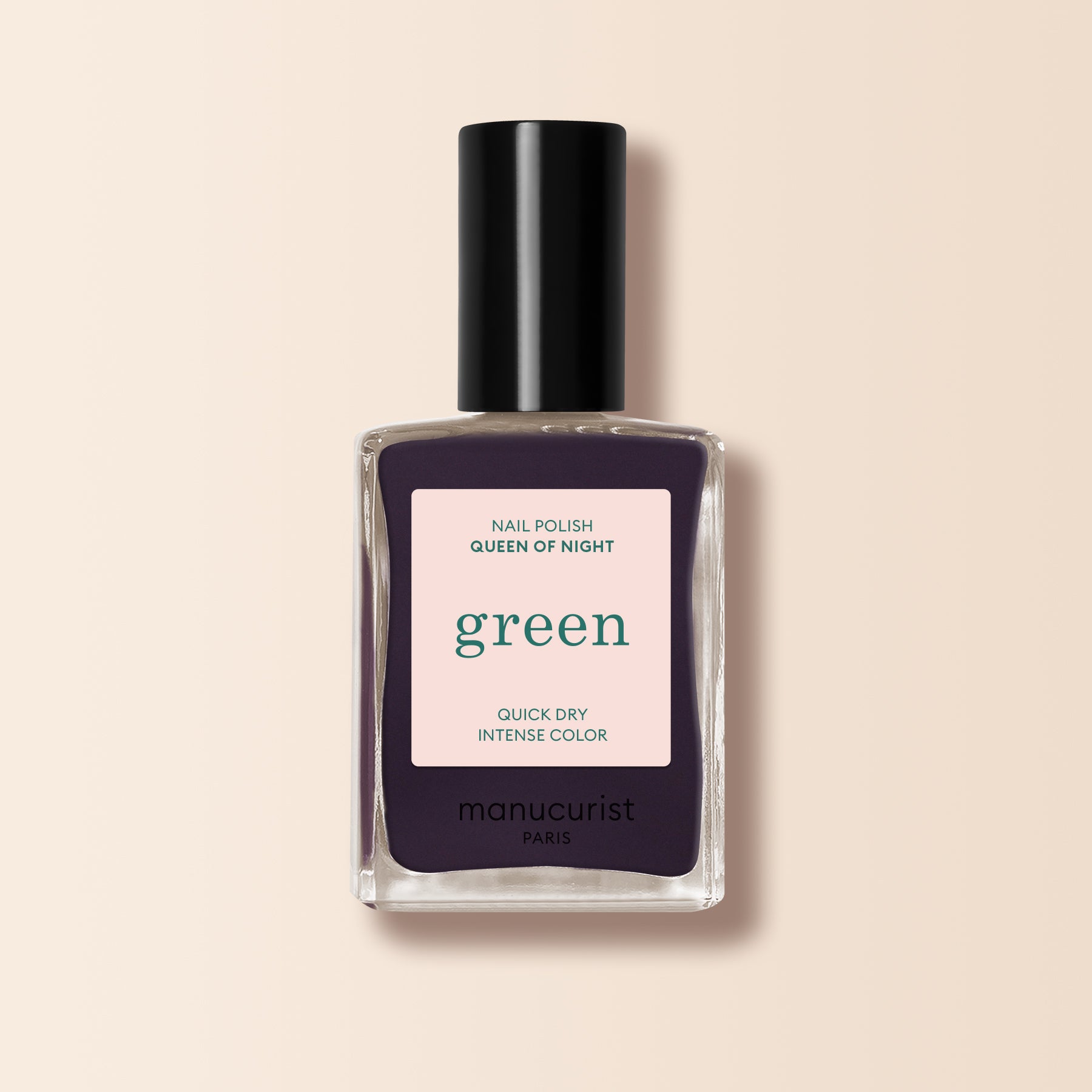 Green Nail Polish - Queen of Night Shade - Vegan & Long Lasting Nail Lacquer for Women - Perfect for Evening Parties, Date Nights & Special Occasions