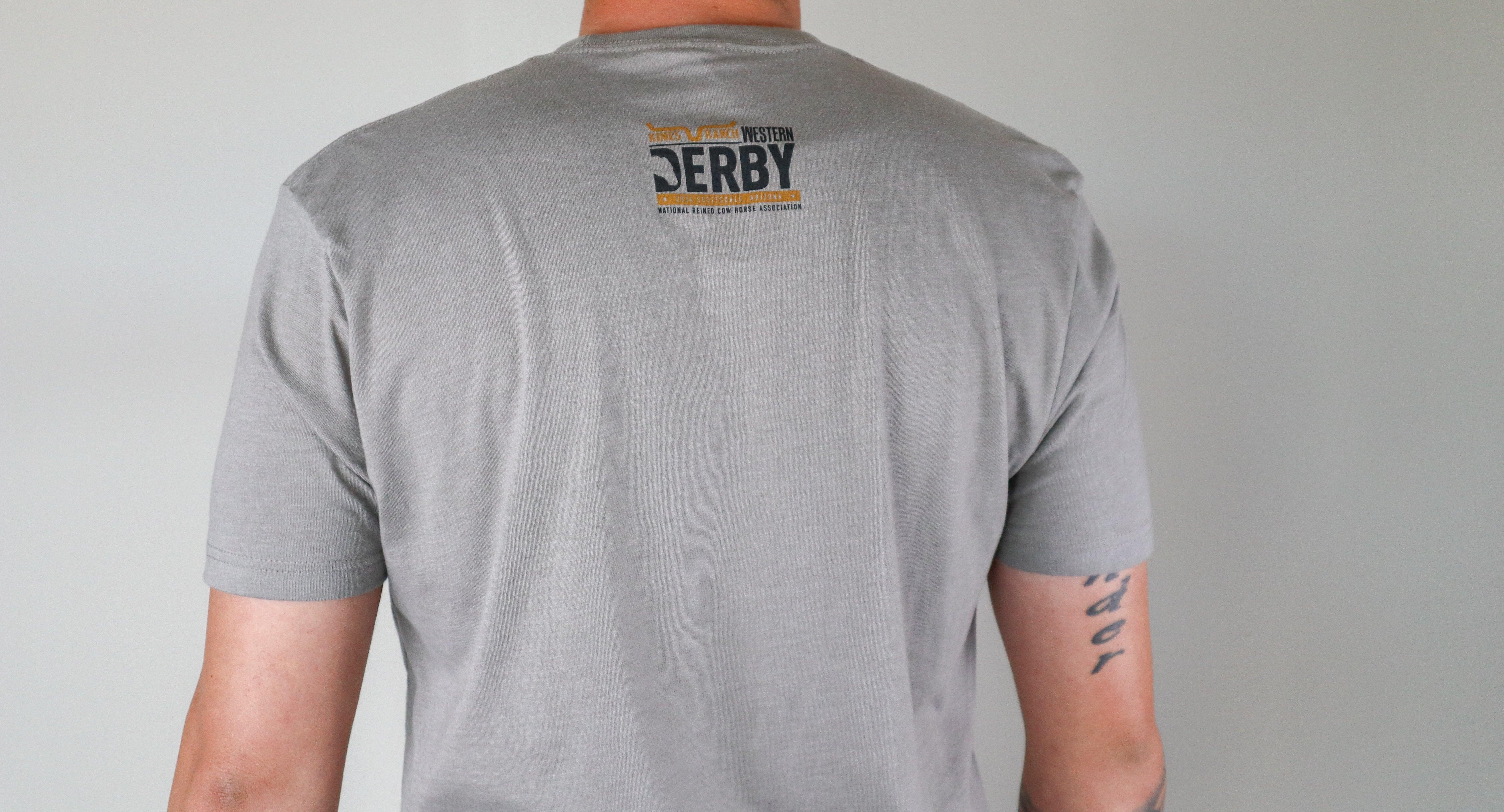 Randy Paul NRCHA Derby T-Shirt - Comfortable Cotton Tee for Western Rodeo & Horse Riding Enthusiasts - Perfect for Ranch Work, Competitions & Casual Wear