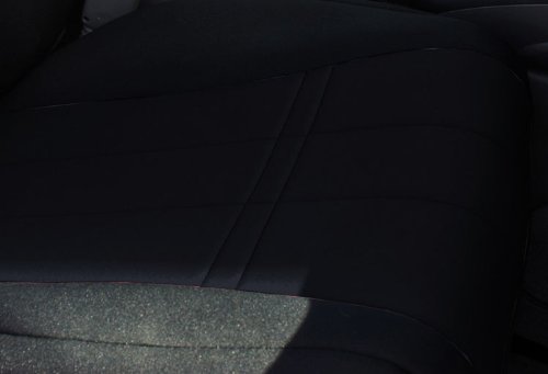 CalTrend NeoSupreme Custom Fit Car Seat Covers for 2011-2021 Nissan Frontier - Black Bucket Seat Covers with Black Insert & Trim (1 Set) - Easy Installation & Durable Protection for Daily Commute & Road Trips