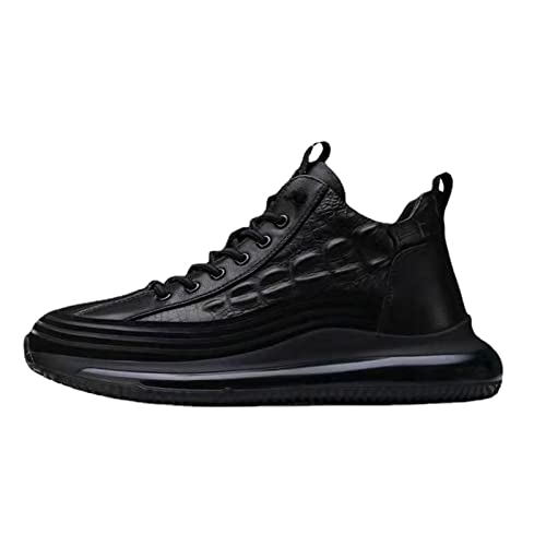 Varipos Men's Leather Casual Sneakers - Business Dress Sneakers for Men | Comfortable Athletic Walking Shoes for Office, Travel & Everyday Wear