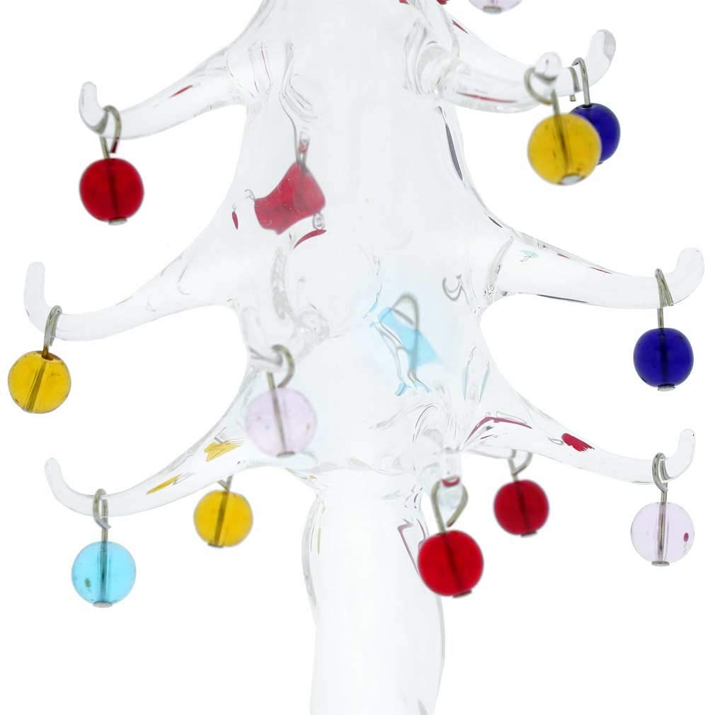 Venetian Murano Glass Christmas Tree with Handcrafted Ornaments – Elegant Holiday Decor for Home, Office & Festive Gifting