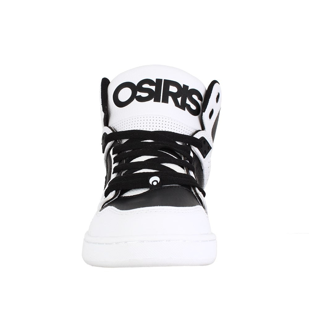 Osiris NYC 83 CLK Skate Shoes for Men & Women - White/Black/White High Top Sneakers - Retro Style for Skateboarding & Streetwear Fashion