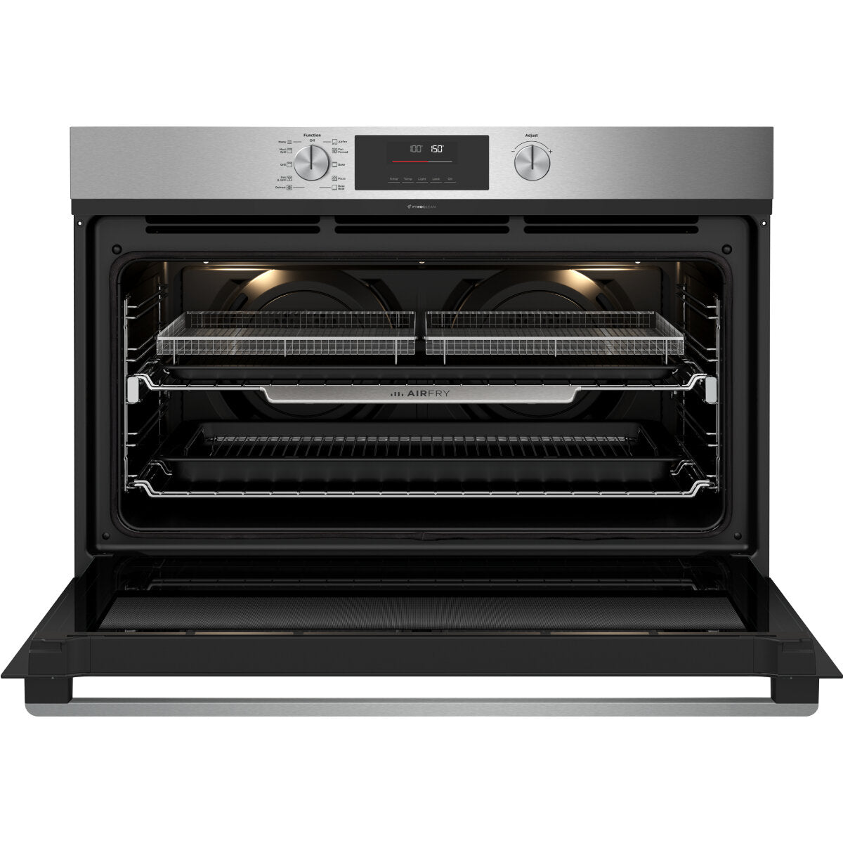 Westinghouse WVEP9716SD 90cm Stainless Steel Pyrolytic Oven with AirFry Function - Perfect for Baking, Roasting & Healthy Air Frying in Modern Kitchens