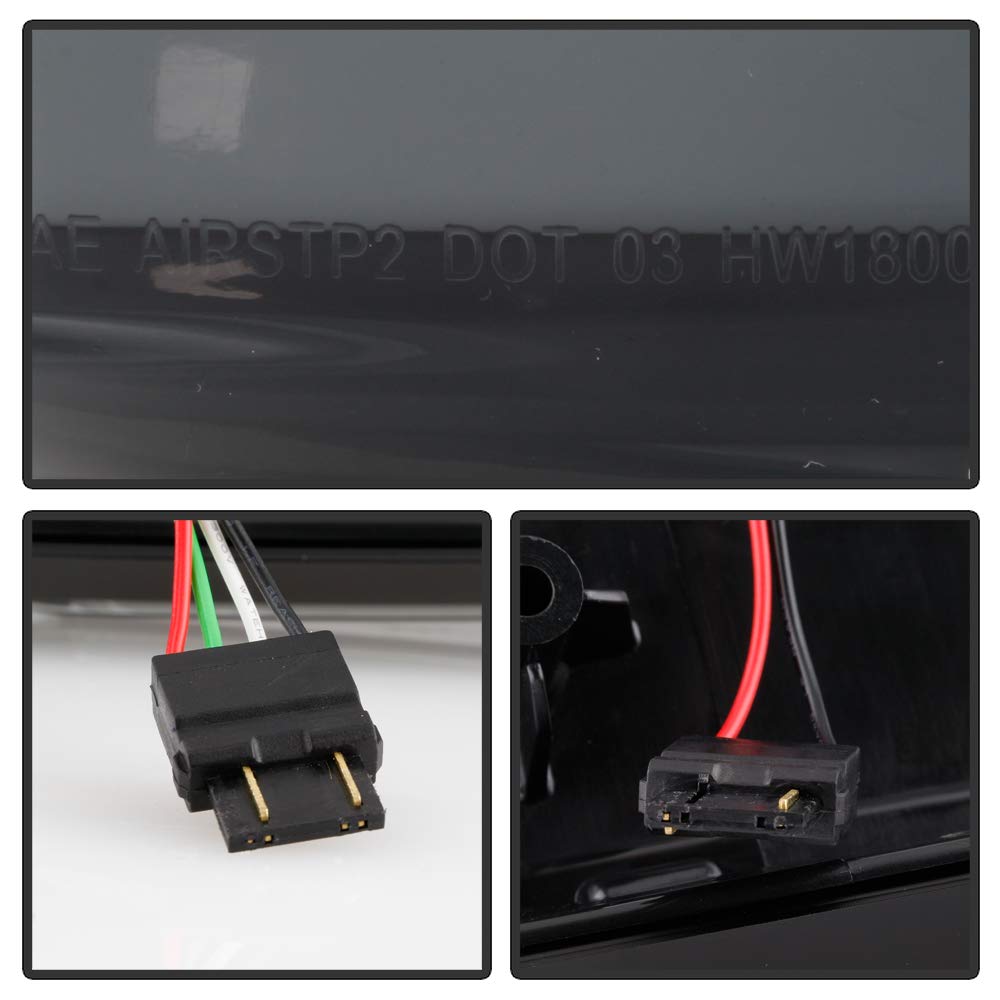 ACANII Smoked LED Sequential Tail Lights Brake Lamps Assembly for 2015-2017 Ford F150 - Black, Durable & Stylish Upgrade for Enhanced Night Visibility & Safety