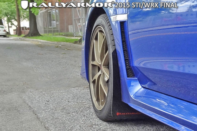 Rally Armor UR Mud Flaps for Subaru WRX STI 2015-2021 | Durable Splash Guards for Off-Road & Street Driving | Perfect for Rally Racing & Winter Protection