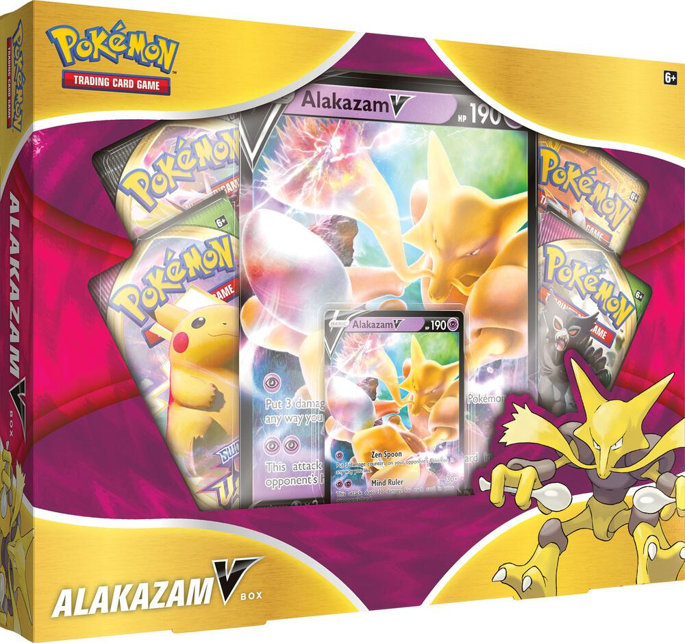 Alakazam V Box - Premium Collectible Pokemon Trading Card Game (TCG) Booster Box for Battles, Trading & Display - Perfect for TCG Players & Pokemon Fans