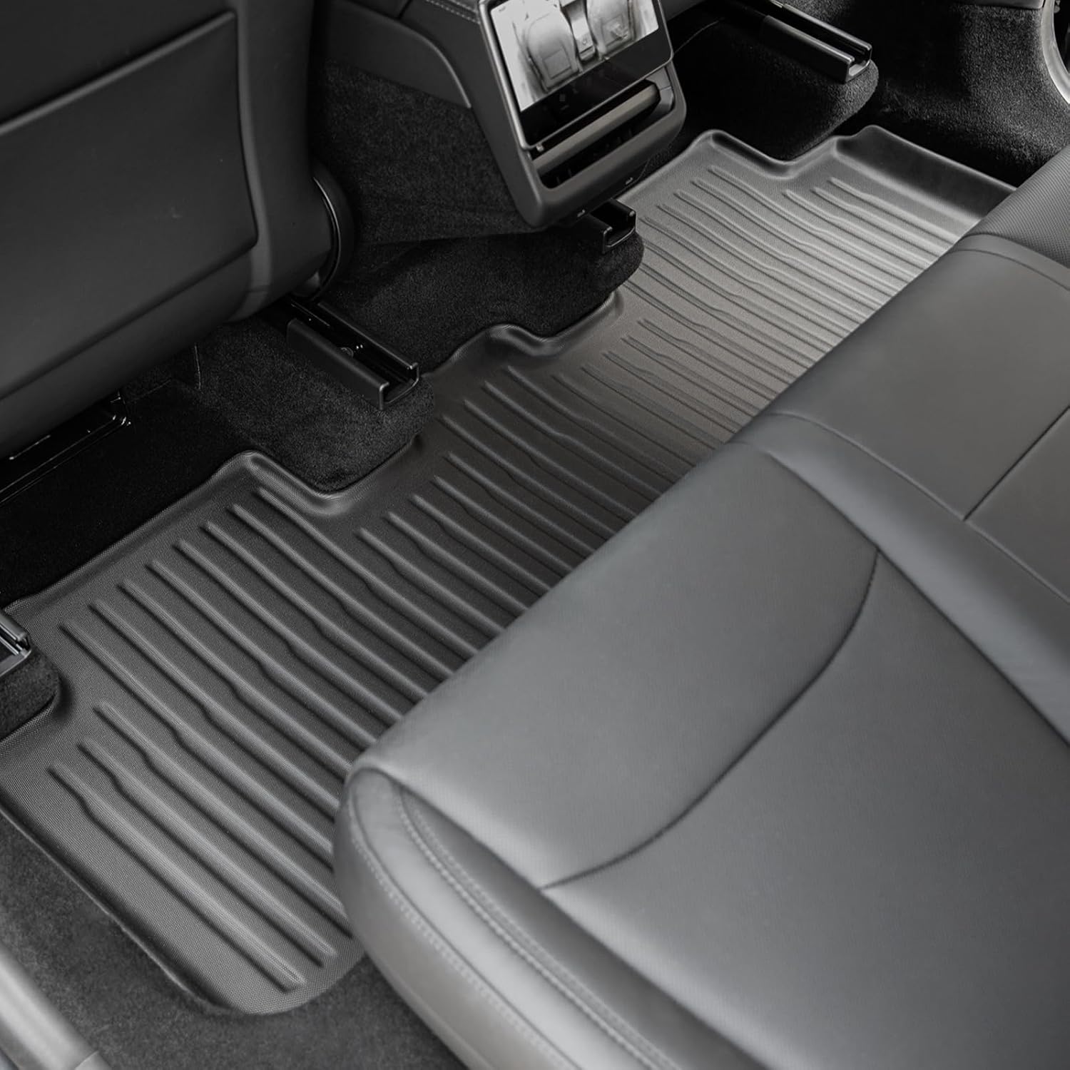 WEIZE All-Weather Floor Mats & Cargo Liners for 2025 Tesla Model Y Juniper (5-Seat) - Non-Slip Custom Fit Floor Mats & Trunk Liner Set of 6 - Perfect for Daily Commute, Road Trips & Outdoor Adventures (Fits Juniper Only, Not Compatible with 7-Seat Model)