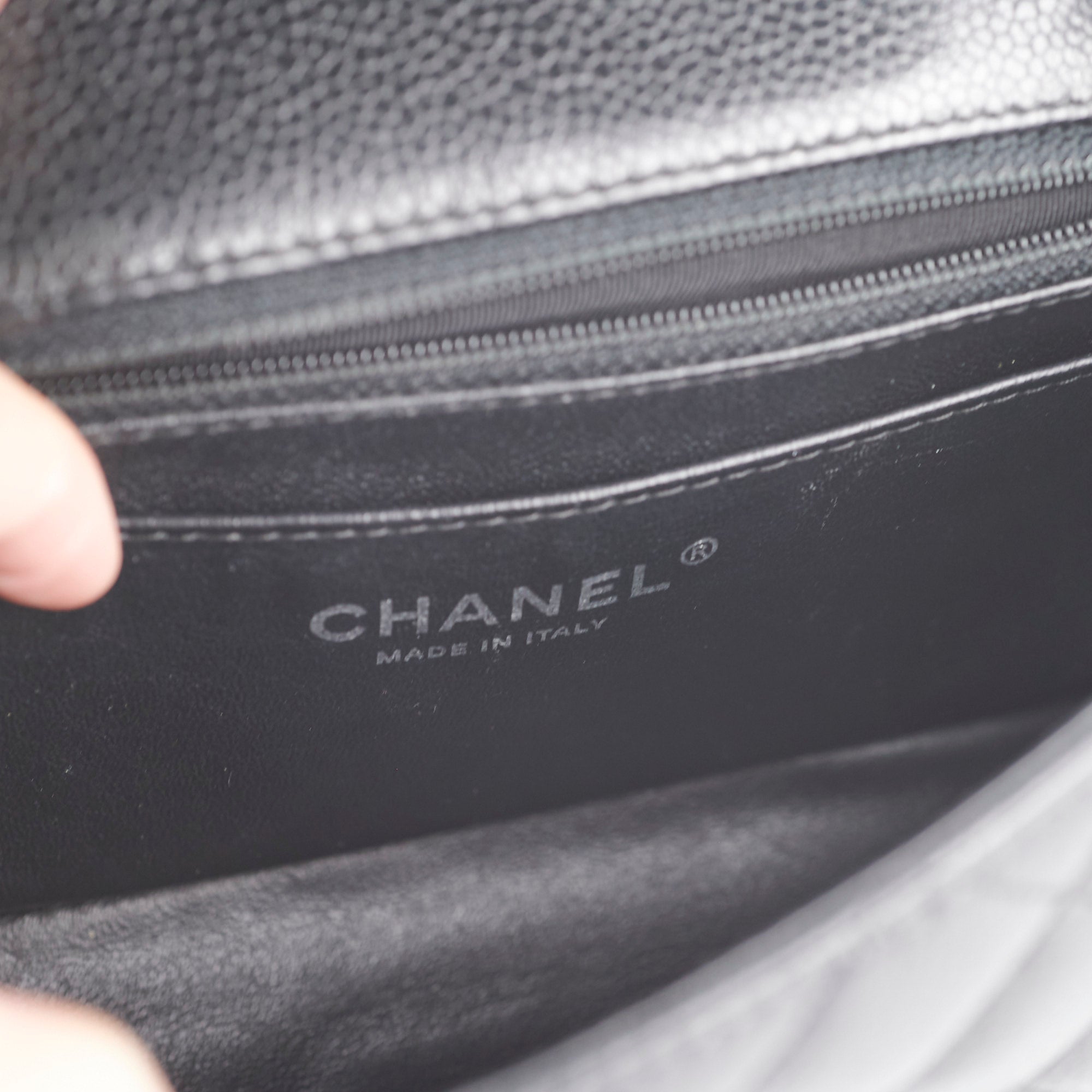 Chanel Mini Rectangular Flap Bag in Black Caviar Leather - Luxury Crossbody Purse for Women, Perfect for Evening Parties & Date Nights