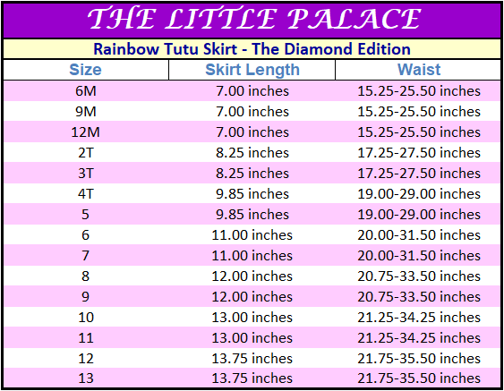 Rainbow Tutu Skirt for Girls - Sparkly Diamond Edition Ballet Dance Skirt | Perfect for Ballet Recitals, Birthday Parties & Princess Dress Up