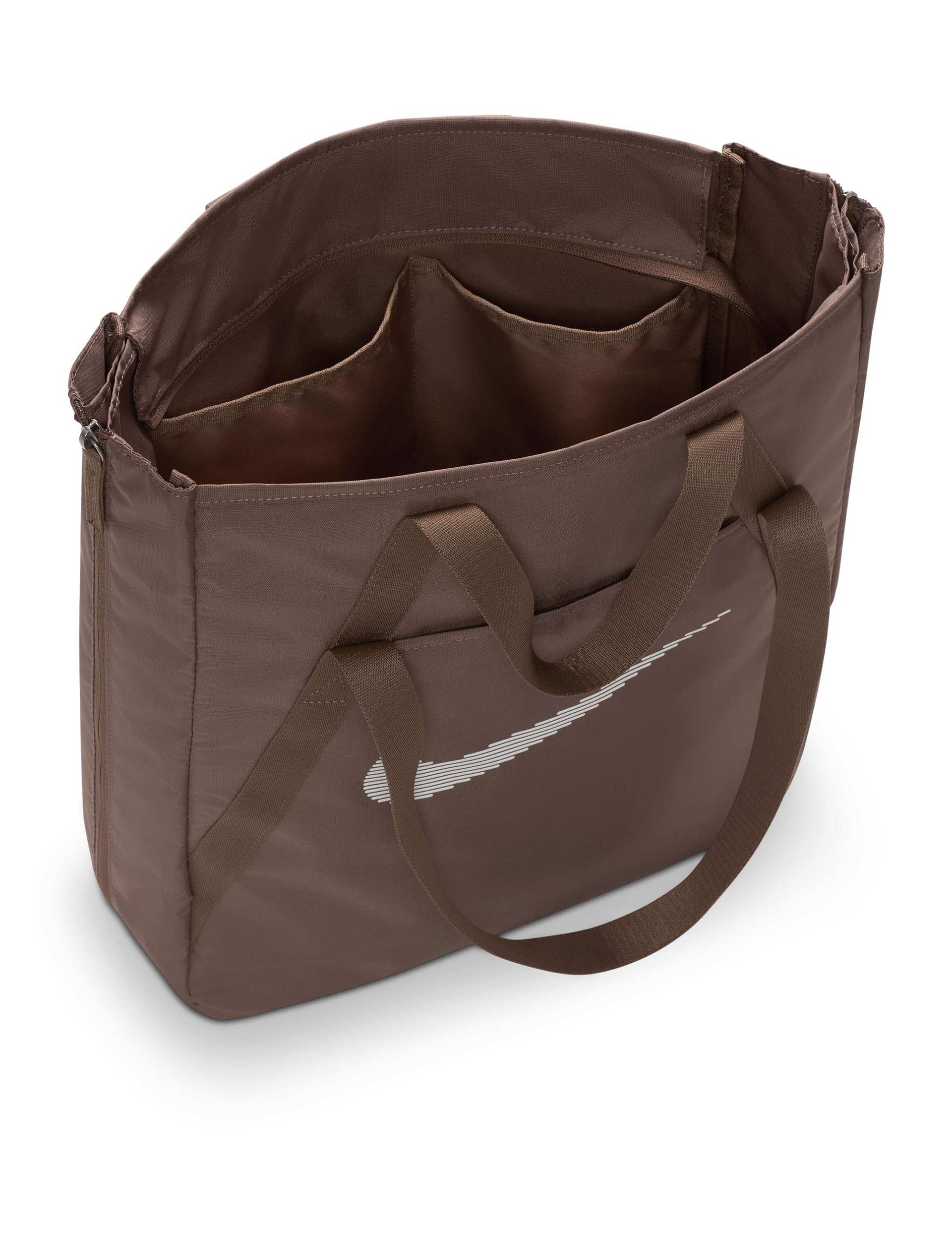 Premium Gym Tote Bag - Mink Brown & White Color - Perfect for Workouts, Yoga, Travel & Beach Essentials