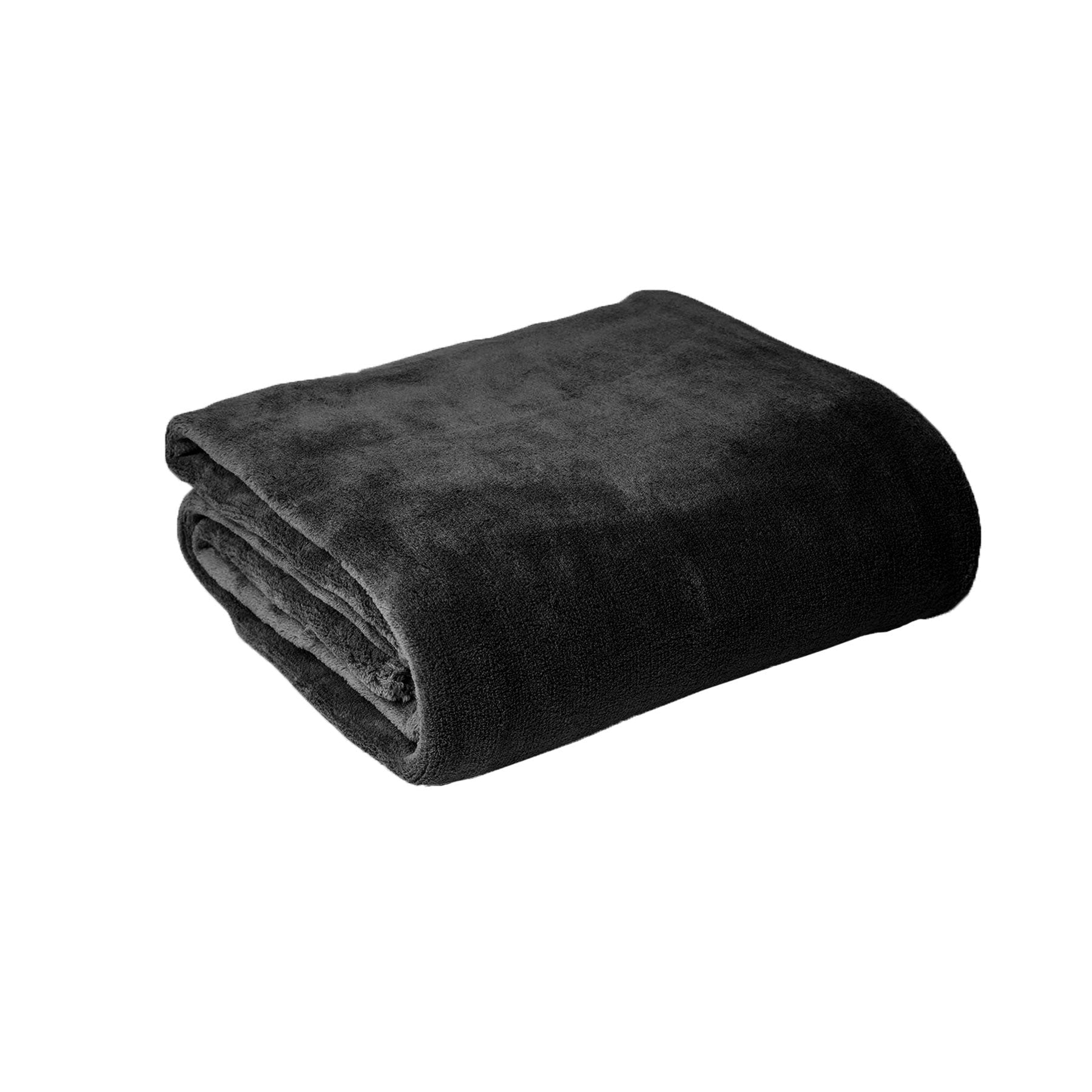 Super Soft Coral Fleece Blanket - Single Size Charcoal Gray | Cozy Hotel Living Blanket for Bed, Sofa & Travel - Ultra Plush & Warm Throw for Home, Office & Gifts