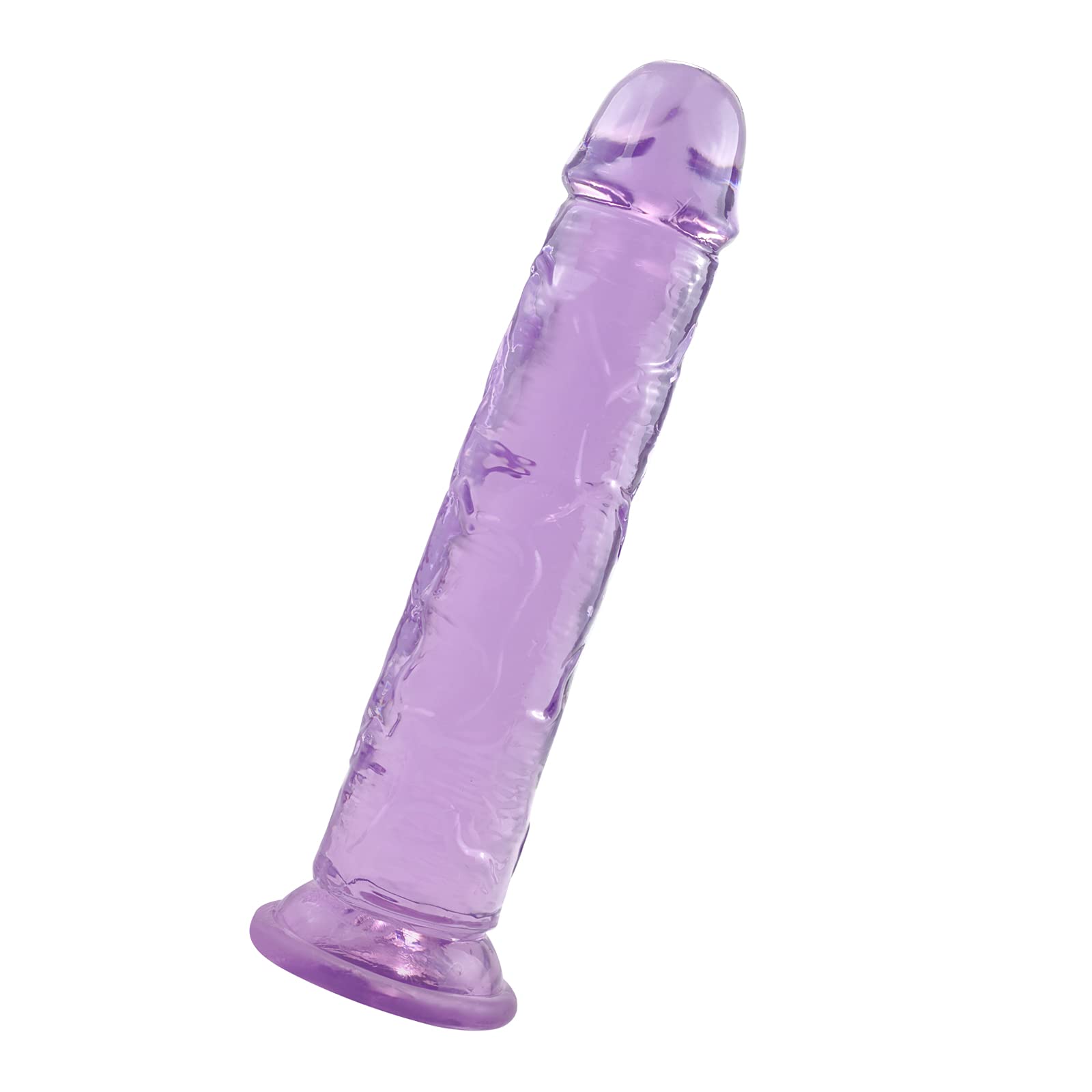 8.1 Inch Large Purple Dildo with Strong Suction Cup - Flexible Adult Sex Toy for Women & Men - Perfect for Solo Play, Couples Fun and BDSM Scenes