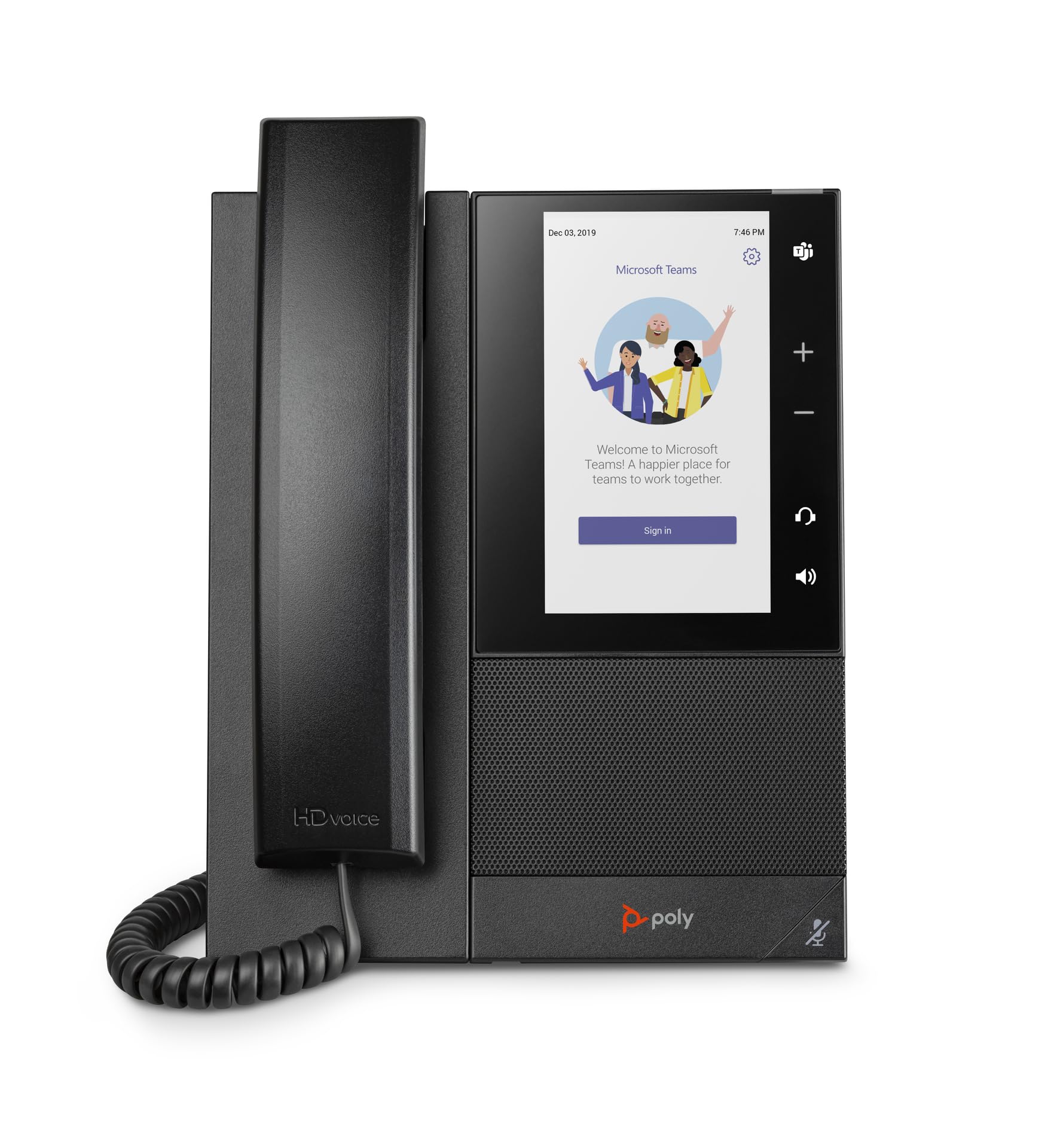 Poly CCX 505 Teams Edition IP Phone with Handset - Wi-Fi Enabled, Noise Cancelling (Acoustic Fence & NoiseBlockAI) - 5