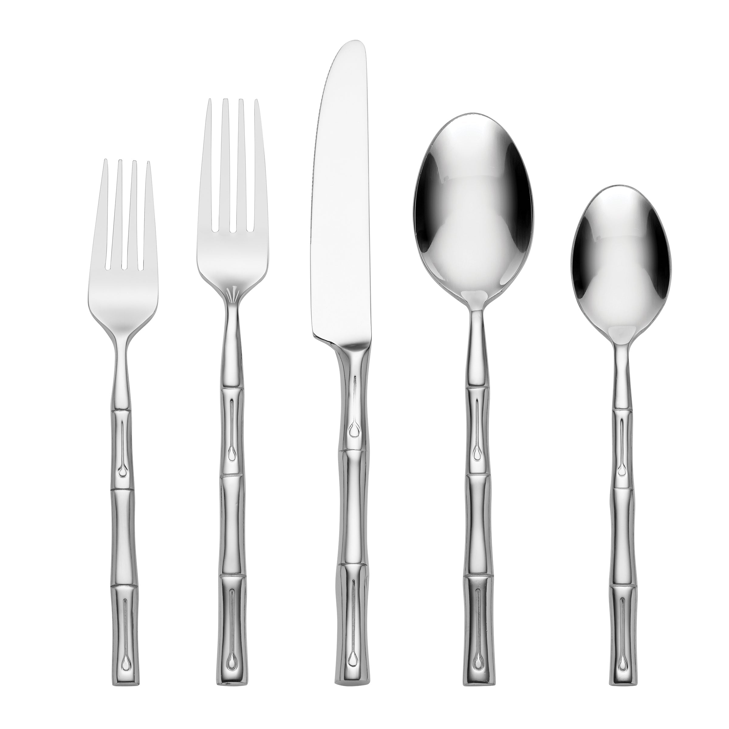 Premium 20-Piece Bamboo Flatware Set - Eco-Friendly Cutlery for Parties, Picnics & Everyday Dining - Knives, Forks & Spoons Included