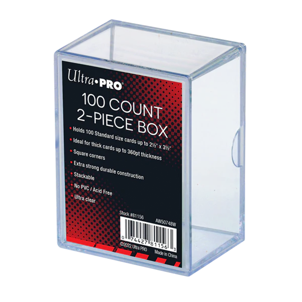 2-Piece 100-Count Clear Plastic Card Sleeves for Collectible Trading Cards, Sports Cards, and Gaming Cards - Perfect for Storage, Protection, and Organization