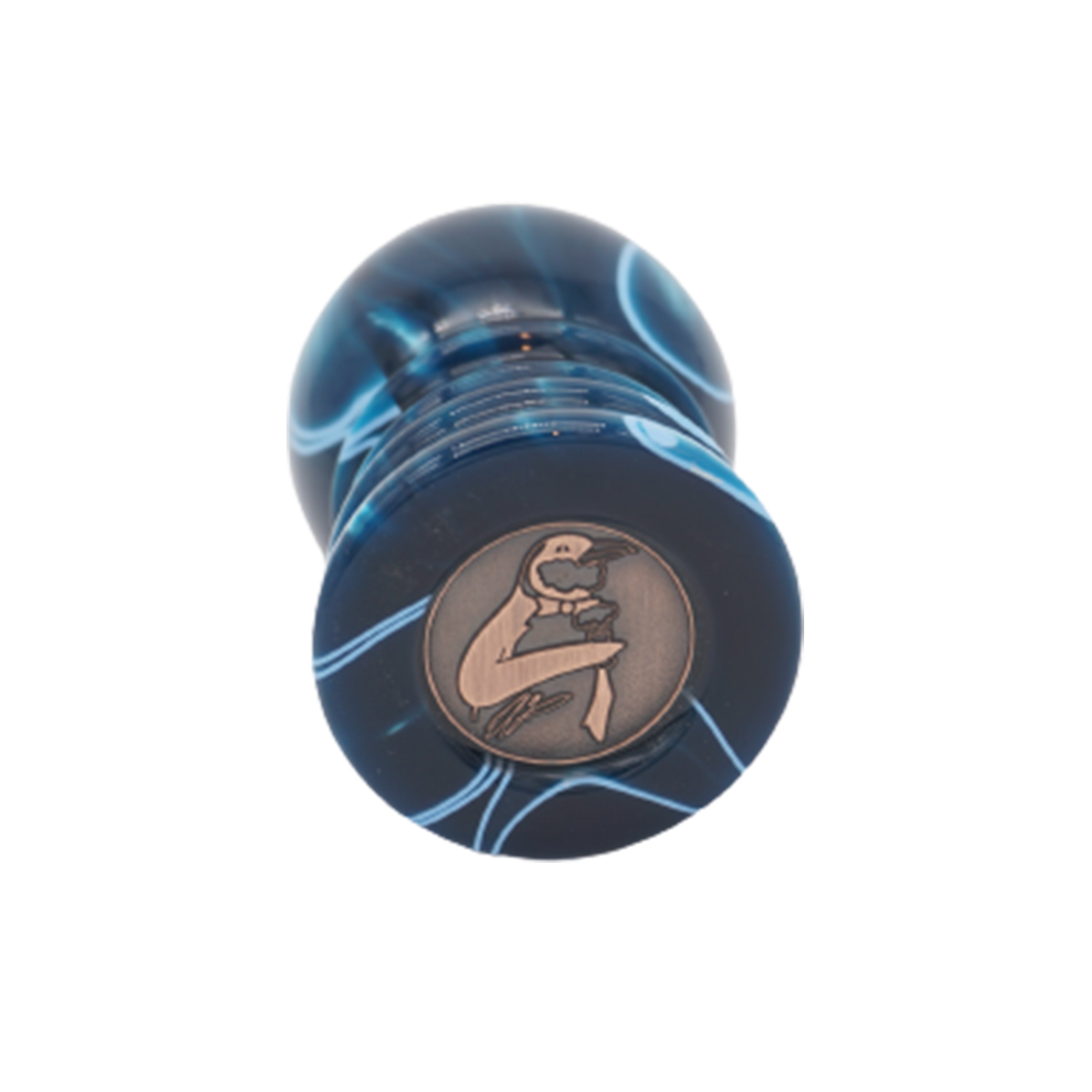 Premium Ocean Waves Handcrafted Shaving Brush Handle - Fits 24mm & 26mm Knots - Perfect for Wet Shaving, Grooming Kits & Luxury Bathroom Accessories
