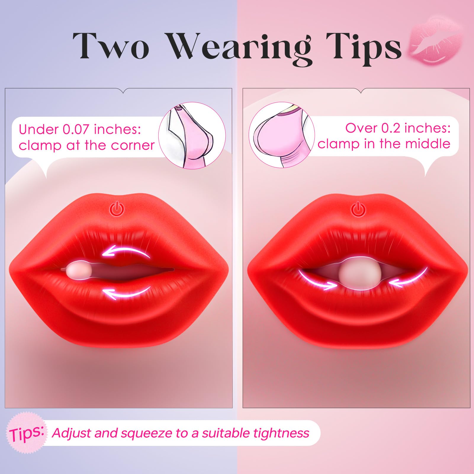 Sovokn BDSM Vibrating Nipple Clamps - 1 Pair Remote Control Nipple Toys with 9 Vibration Modes, Invisible Sex Toy for Women & Couples, Clit & Anal Stimulation - Perfect for Sensual Play, Spicing Up Relationships & Adult Games