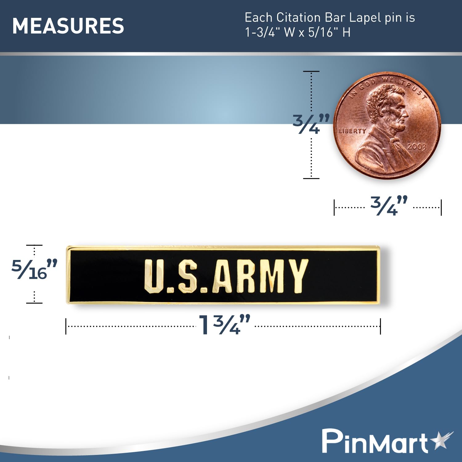 PinMart’s Citation Bar Pin - Police Officer, Firefighter & Military Enamel Pins - Patriotic Badges for Awards, Ceremonies & Banquets - Perfect for Law Enforcement, First Responder & Veteran Appreciation Events