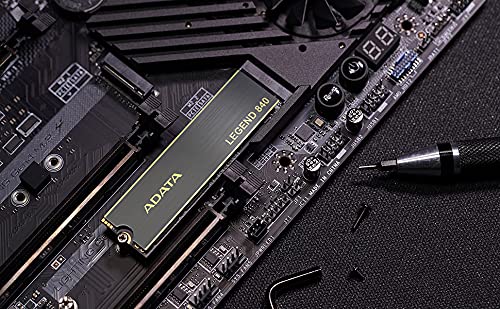 ADATA Legend 840 1TB PCIe Gen4 x4 NVMe 1.4 M.2 Internal SSD - Up to 5,000MB/s Read Speed for Gaming, Video Editing & PC Builds (ALEG-840-1TCS)