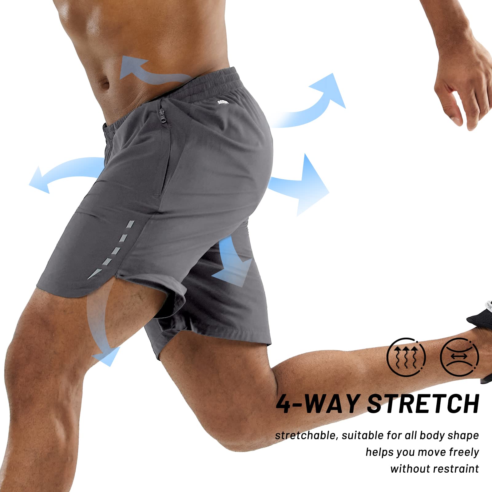 MIER Men's Running Shorts 7