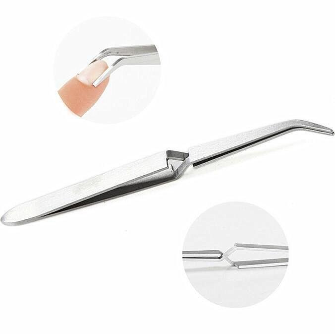 Professional Nail Pinching Tweezers for Ingrown Toenails & Splinter Removal - Stainless Steel Precision Tool for Manicure, Pedicure & First Aid Kit