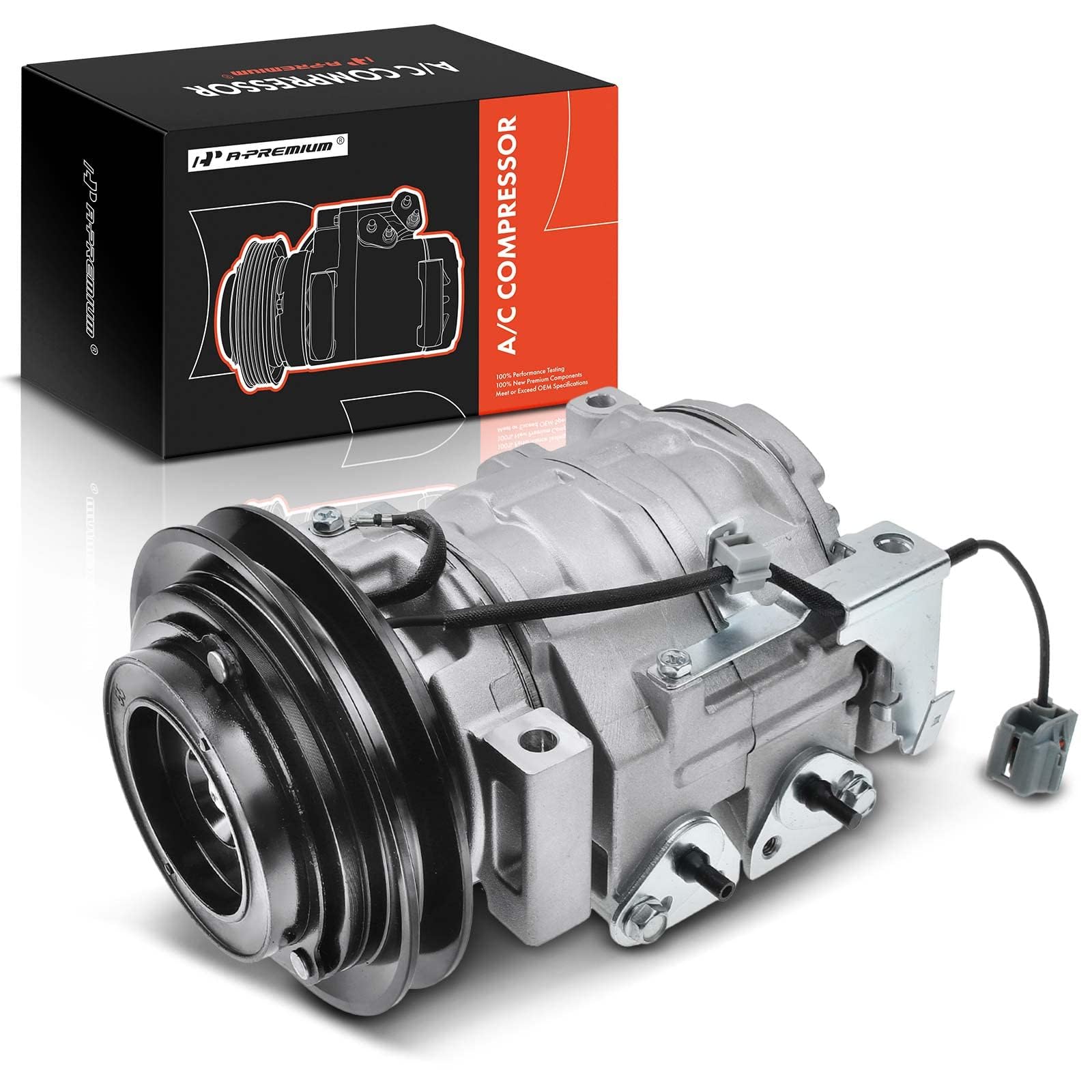 Premium AC Compressor with Clutch for Hino 238 258 268 338 7.7L Diesel Trucks (2005-2010 Models) - Perfect for Summer Cooling & Heavy-Duty Vehicle Maintenance