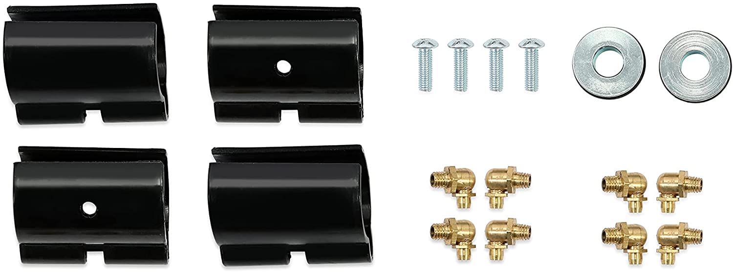 HECASA High Clearance Black Steel Front Upper & Lower A-Arms Compatible with 2014+ Polaris RZR XP 1000/4 1000 - Off-Road Suspension Upgrade for Enhanced Trail & Dune Performance