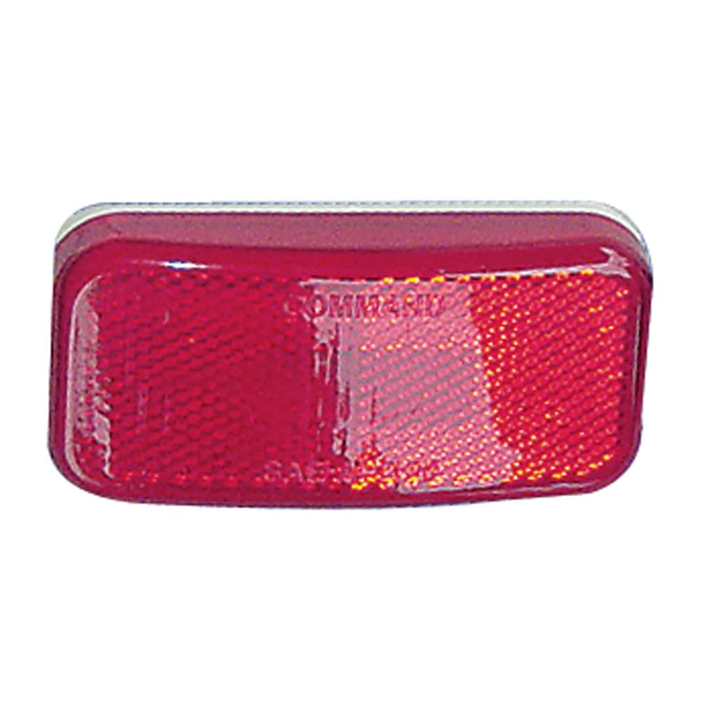 003-59LB Red LED Clearance Light - Durable Rectangular Truck Trailer Marker Light for Semi Trucks, Trailers, RVs & Boats