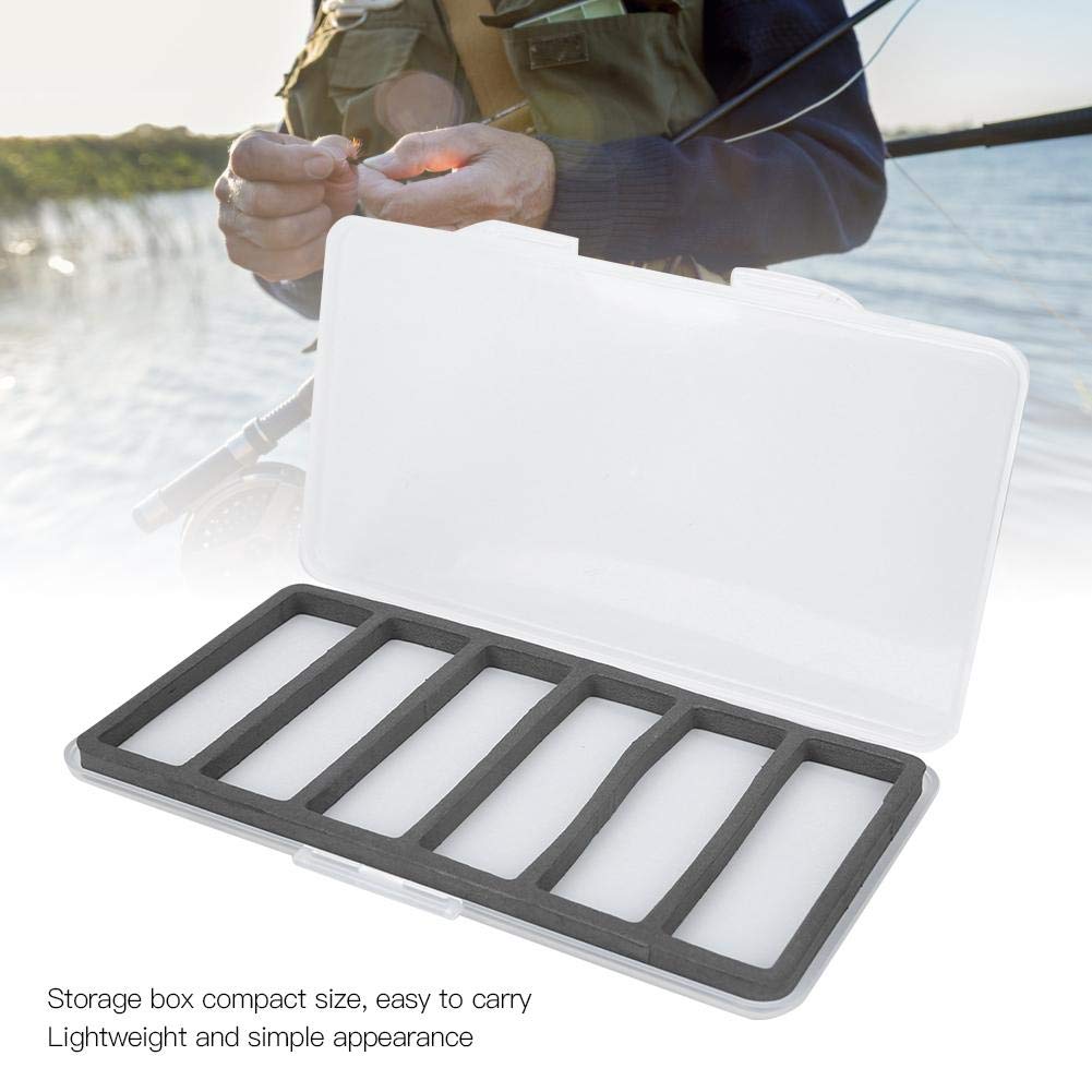 Keenso ABS Magnetic Fly Fishing Tackle Box - Waterproof Fishing Hook & Lure Storage Case with Foam Insert - Perfect for Fly Fishing, Bass Fishing & Outdoor Adventures