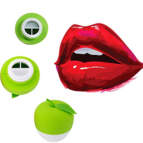 MQUPIN Lip Plumper Device – Instant Lip Enhancement for Fuller, Sexy Lips – Lip Plumping Pump with Double-Lobed Design & Included GEL Mouth Cover (Green) – Perfect for Women & Girls – Great for Date Night, Self-Care, or Enhancing Natural Beauty