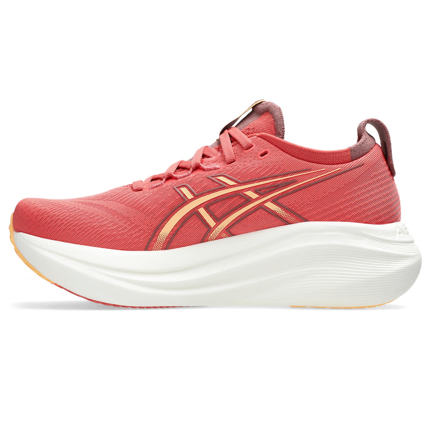 ASICS Women's Gel-Nimbus 27 Running Shoes - Dark Pink Clay/Orange Glow - Lightweight Cushioned Sneakers for Road Running, Jogging & Gym Workouts