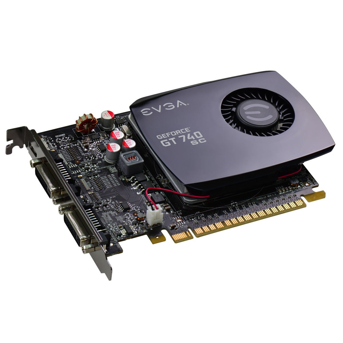 EVGA GeForce GT 740 Superclocked Single Slot 2GB DDR3 Graphics Card (02G-P4-2742-KR) - Boost Gaming & Video Editing Performance for PC Builds & Workstations
