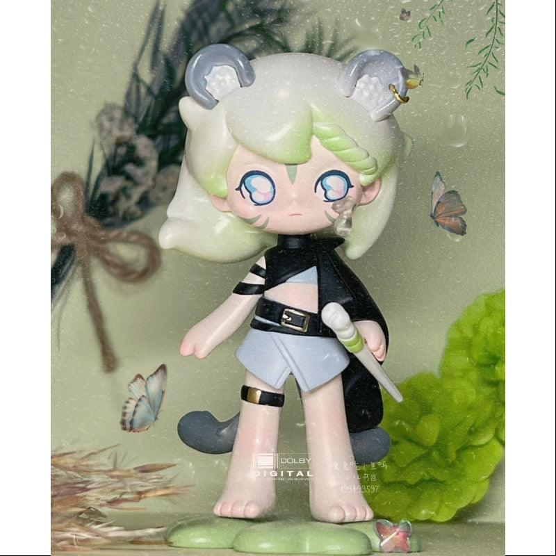 AZURA Spring Fantasy Series White Tiger Guardian Statue - Elegant Home Decor, Feng Shui Protection, Perfect for Living Room, Office & Gift Giving