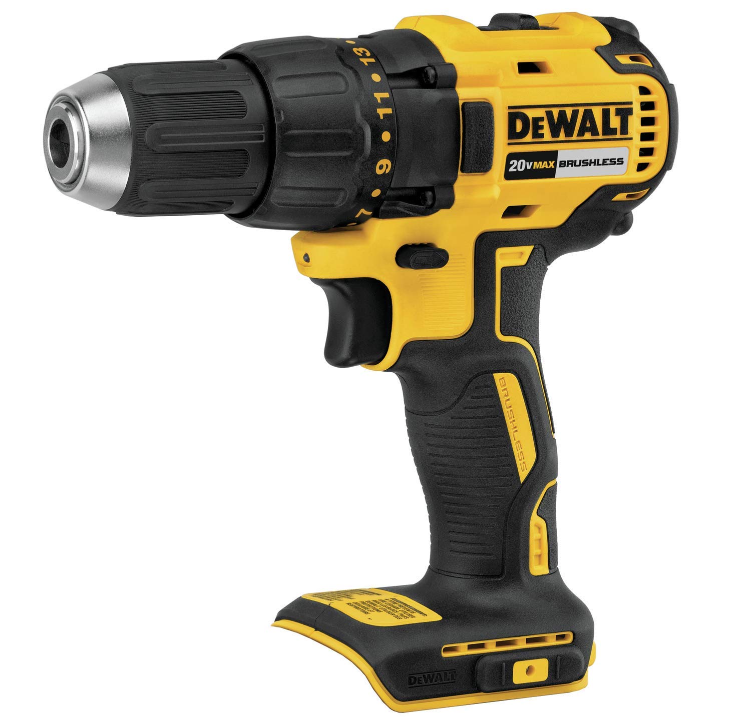 DEWALT DCD777BR 20V MAX Brushless Compact Lithium-Ion Cordless Drill Driver - 1/2 Inch Chuck, Lightweight Power Tool (Renewed) | Perfect for DIY Projects, Home Repairs & Professional Construction Work