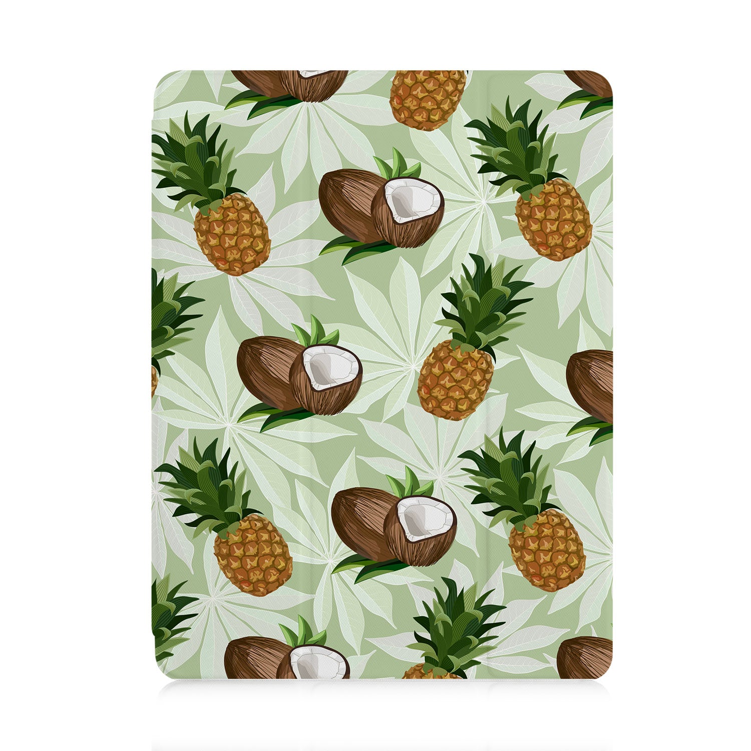 Premium iPad Trifold Case with Tropical Fruits Design - Slim Protective Cover for iPad 6/7/8/9/10 Gen - Perfect for Work, School & Travel Accessories