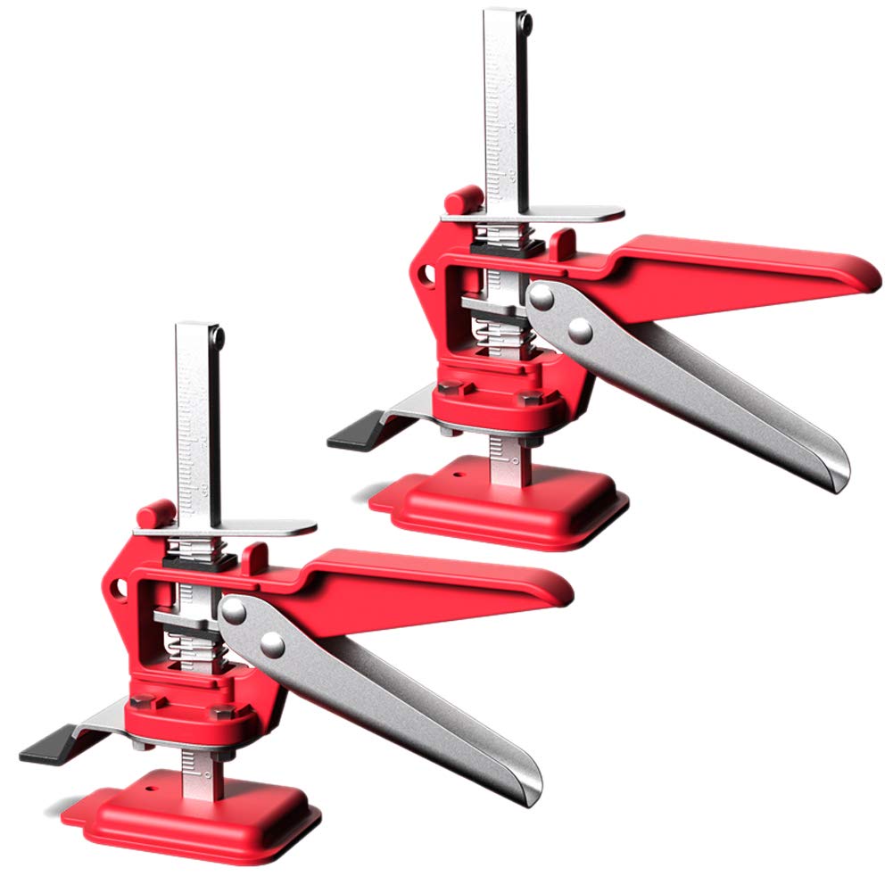 Ceramic Tile Leveling System - Adjustable Wall & Floor Tile Spacers with Locator Pliers - 2 Pack for Precise Tile Installation - Perfect for DIY Home Renovation and Professional Construction Projects