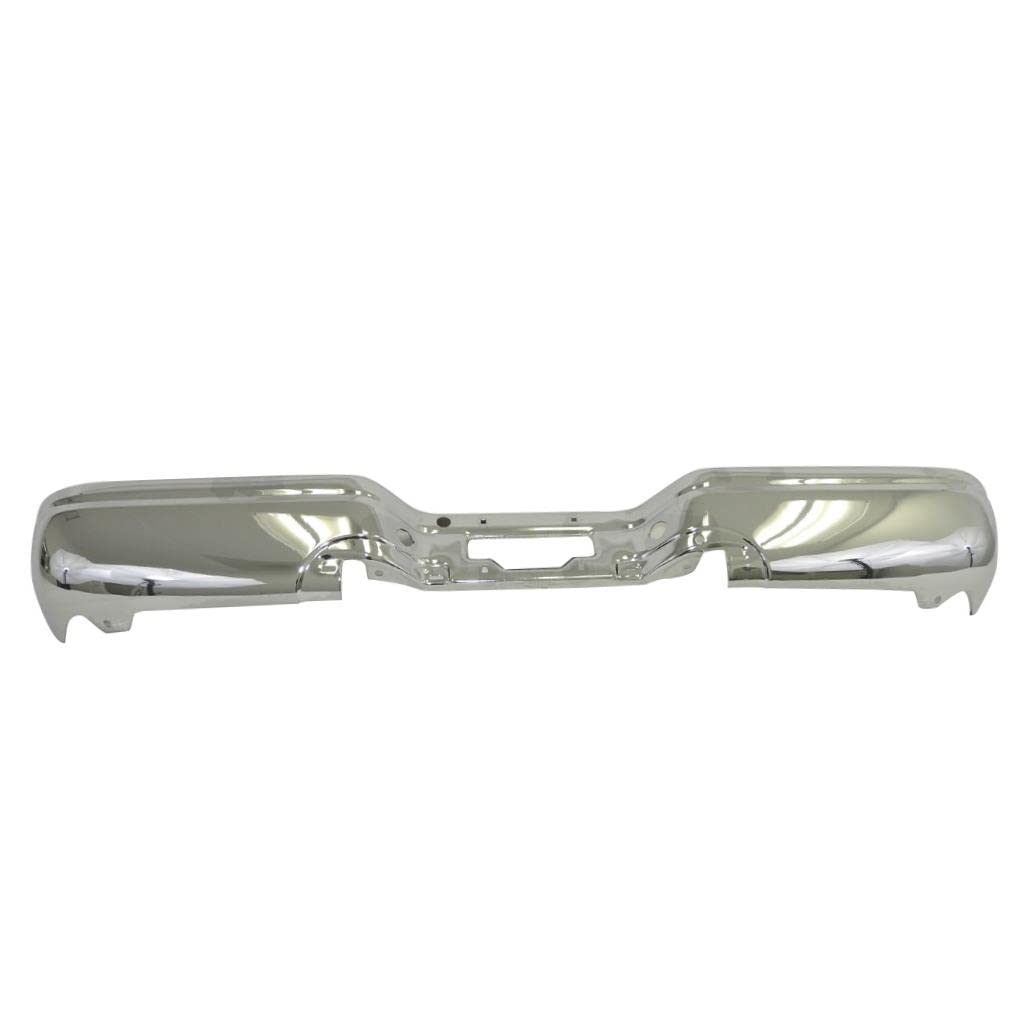 Perfit Liner Rear Chrome Bumper Face Bar Without Sensor Hole - Compatible with 1997-2003 Ford F-150, F-250 & Lobo Models - Replacement for FO1102304 XL1Z17906AA - Perfect for Off-Roading & Truck Restoration Projects